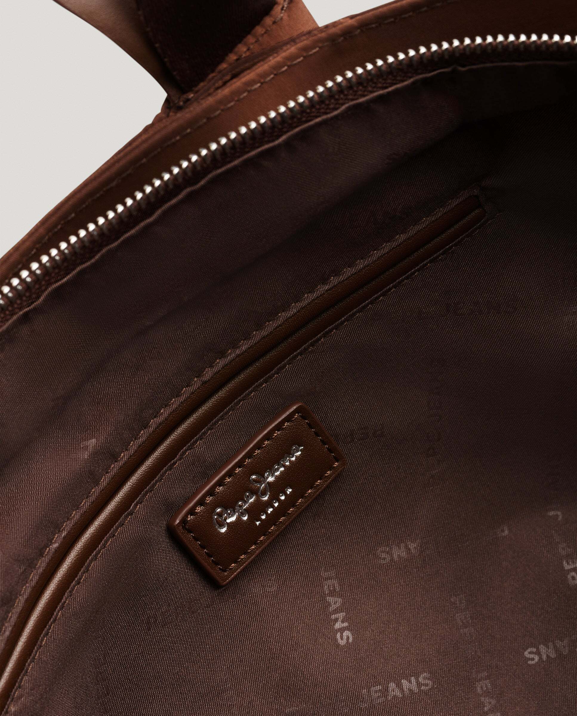 Bolso de mujer shopper cierre cremallera - Pepe Jeans - Marrón Marrón-5