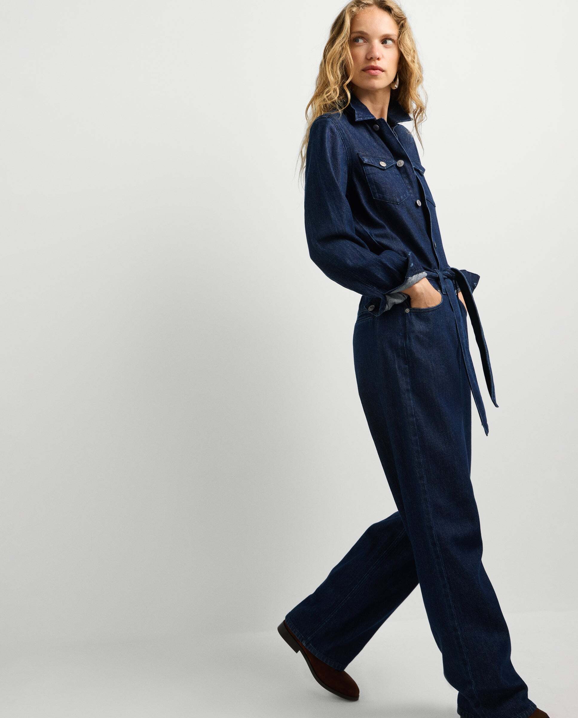 Mono de mujer largo denim fit relaxed - Pepe Jeans - Azul Azul-2