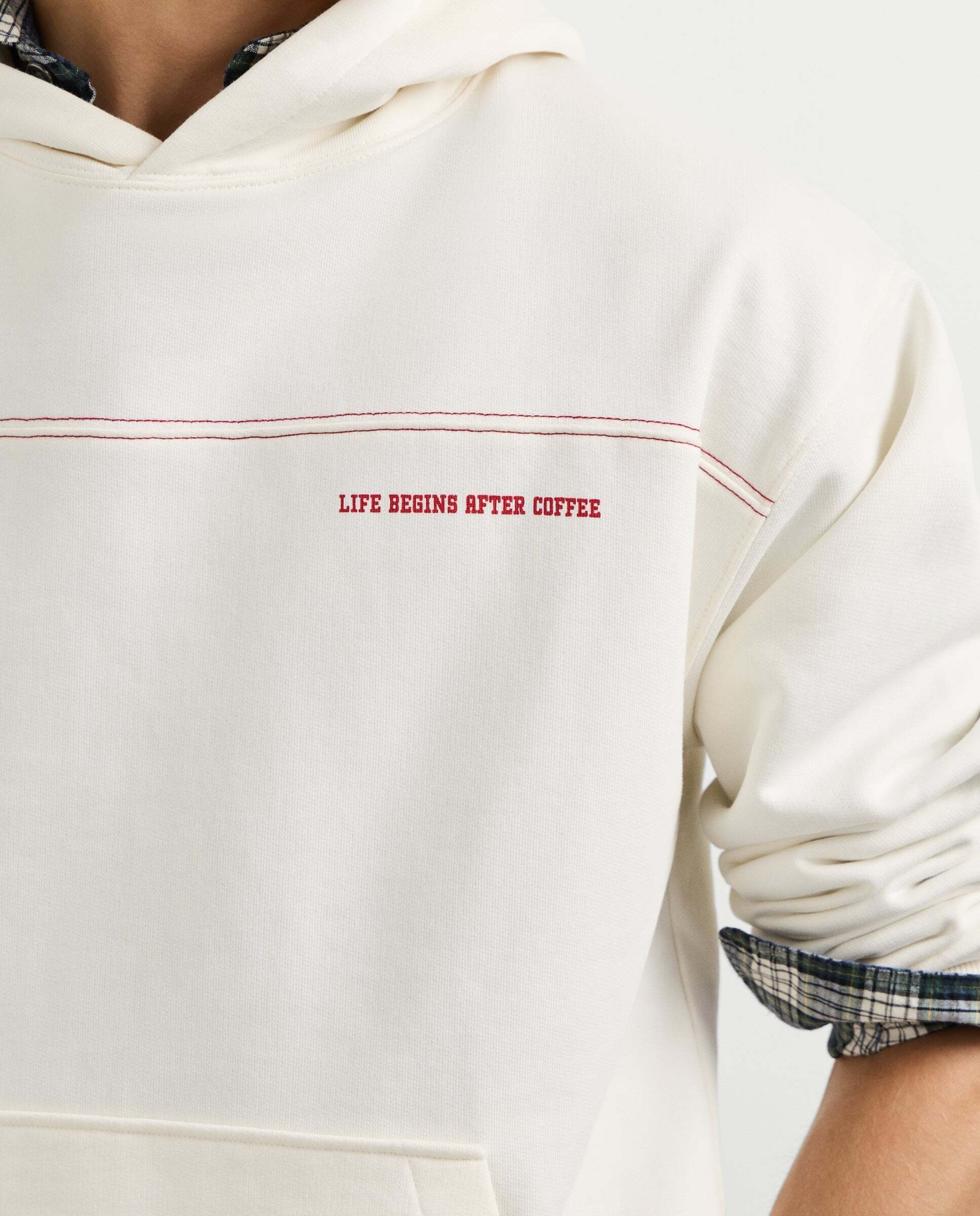 Sudadera de hombre capucha fit casual - Pepe Jeans - Blanco Blanco-4