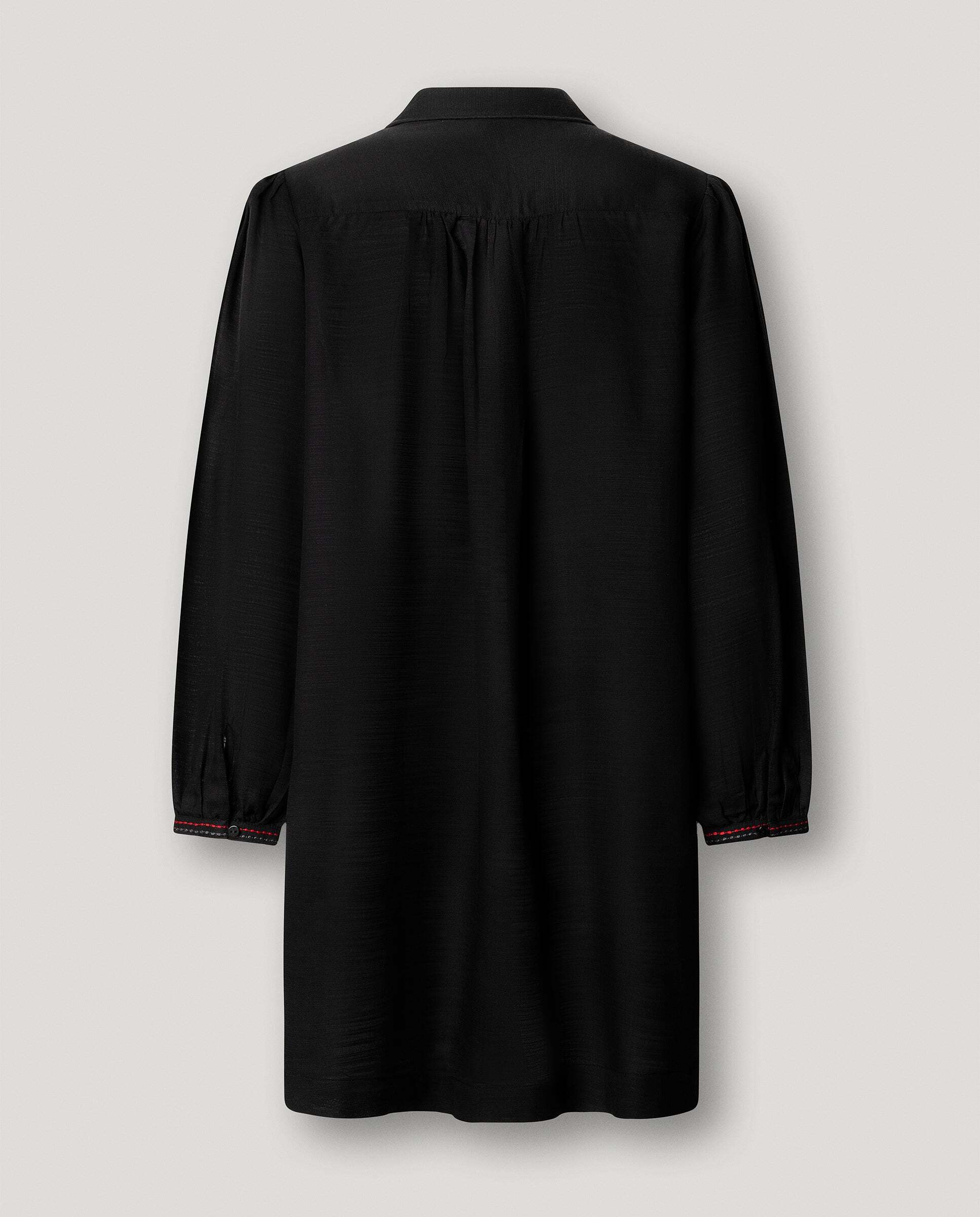 Vestido de mujer corto cuello camisero - Pepe Jeans - Negro Negro-5