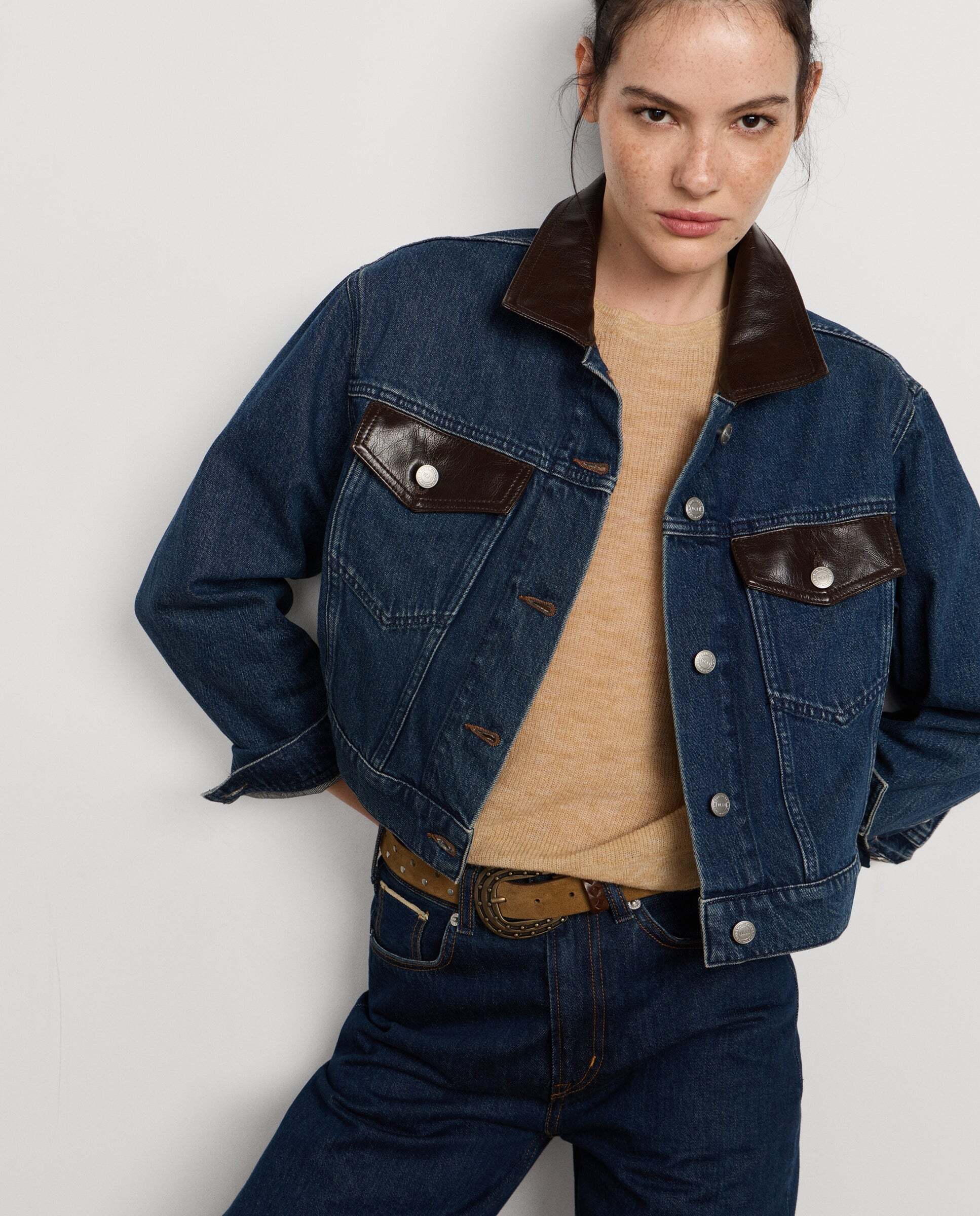 W11 ria boxy trucker contrast - Pepe Jeans - cazadora de mujer denim fit relaxed - Azul Azul-1