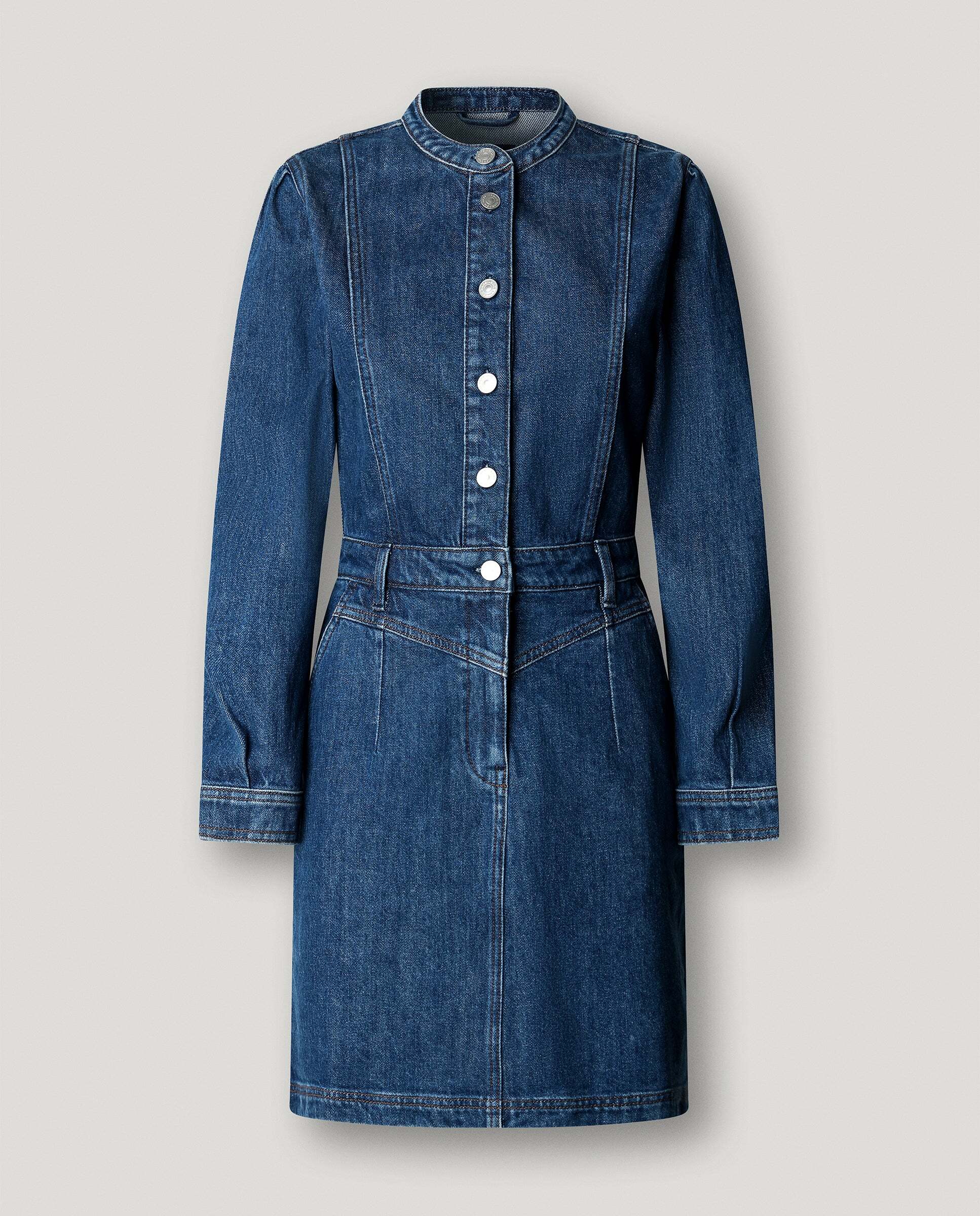 Vestido de mujer corto denim fit relaxed - Pepe Jeans - Azul oscuro Azul oscuro-6