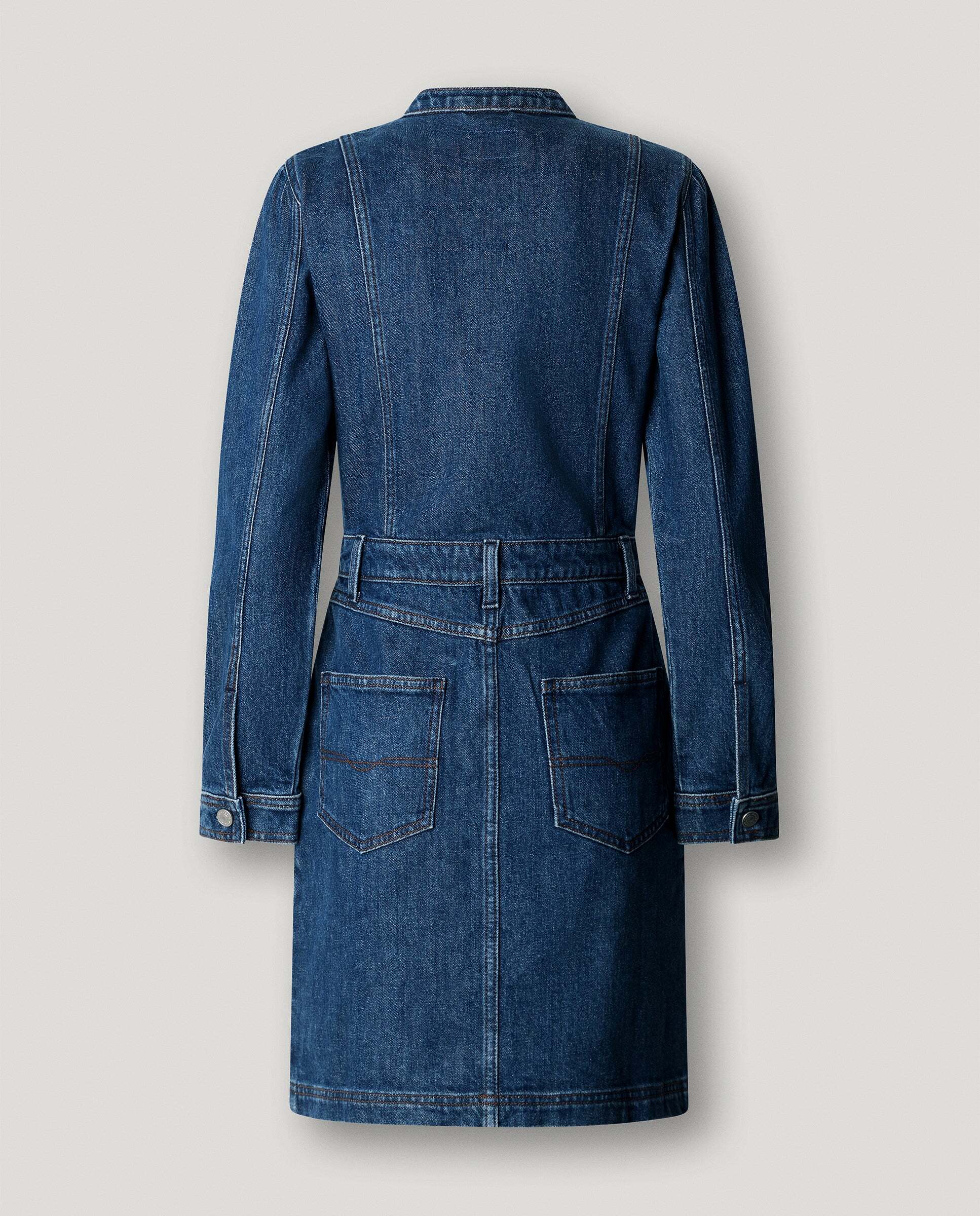 Vestido de mujer corto denim fit relaxed - Pepe Jeans - Azul oscuro Azul oscuro-5
