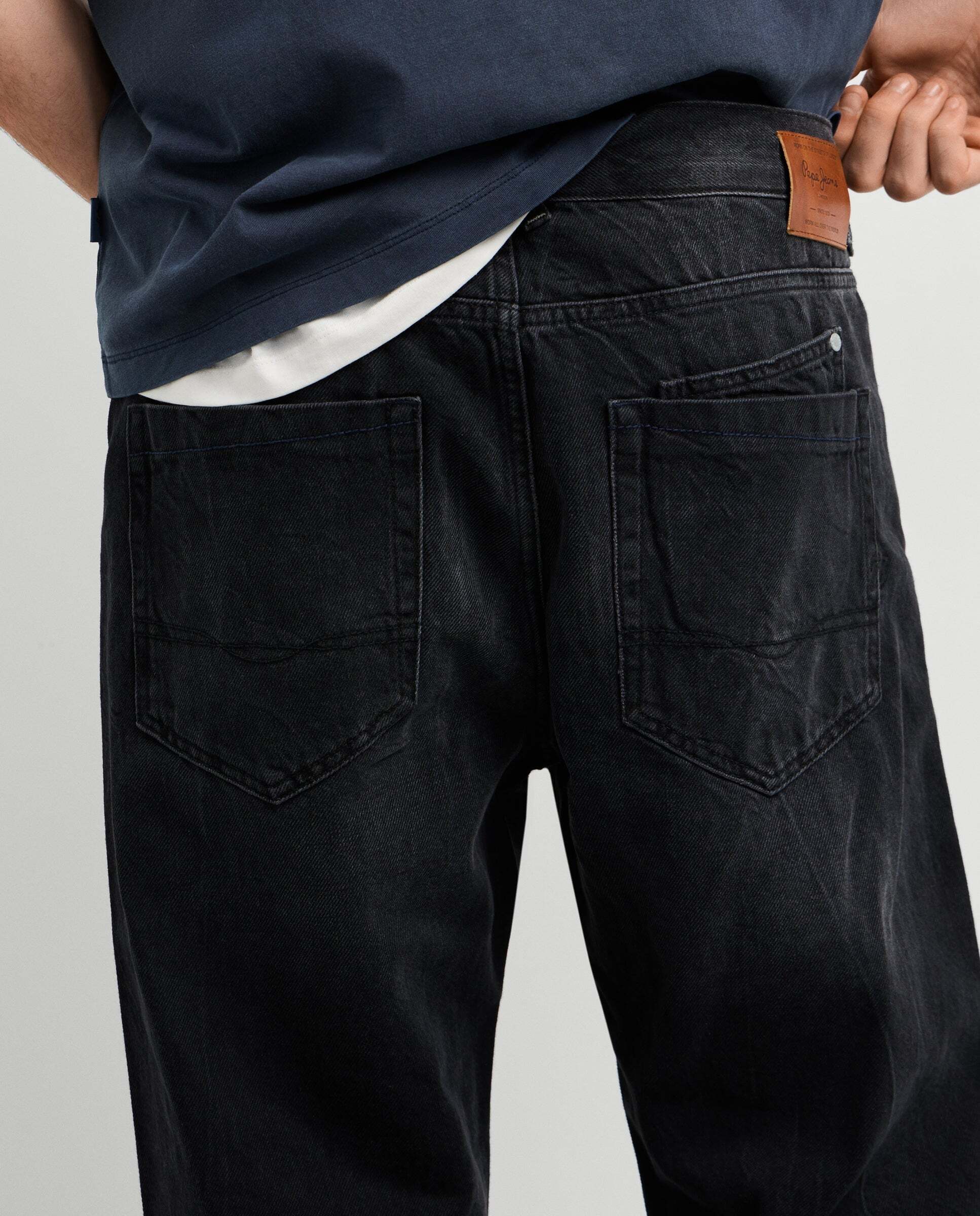 Vaquero de hombre fit relaxed tiro regular - Pepe Jeans - Negro Negro-4