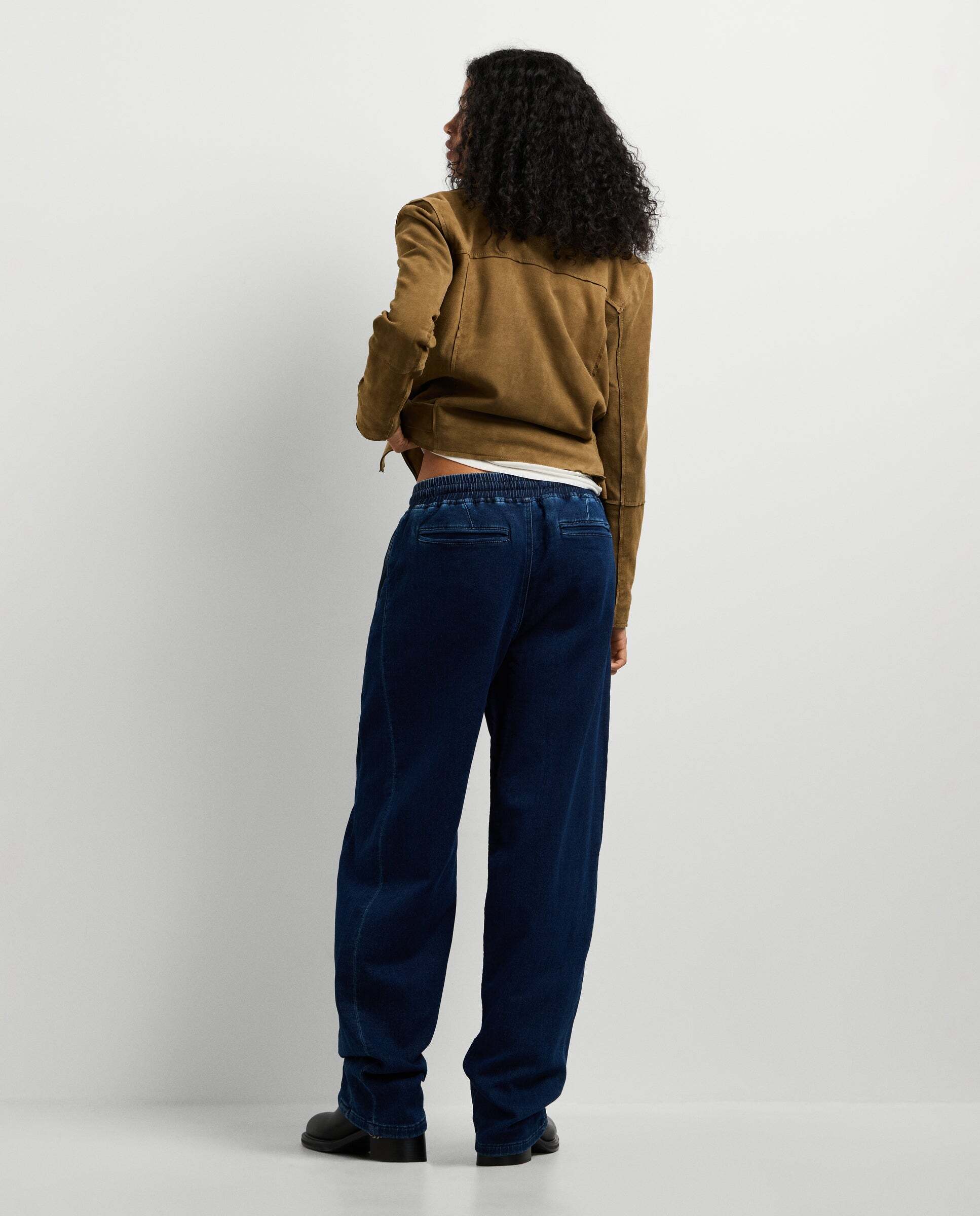 Vaquero de mujer fit loose tiro bajo - Pepe Jeans - Azul oscuro Azul oscuro-3