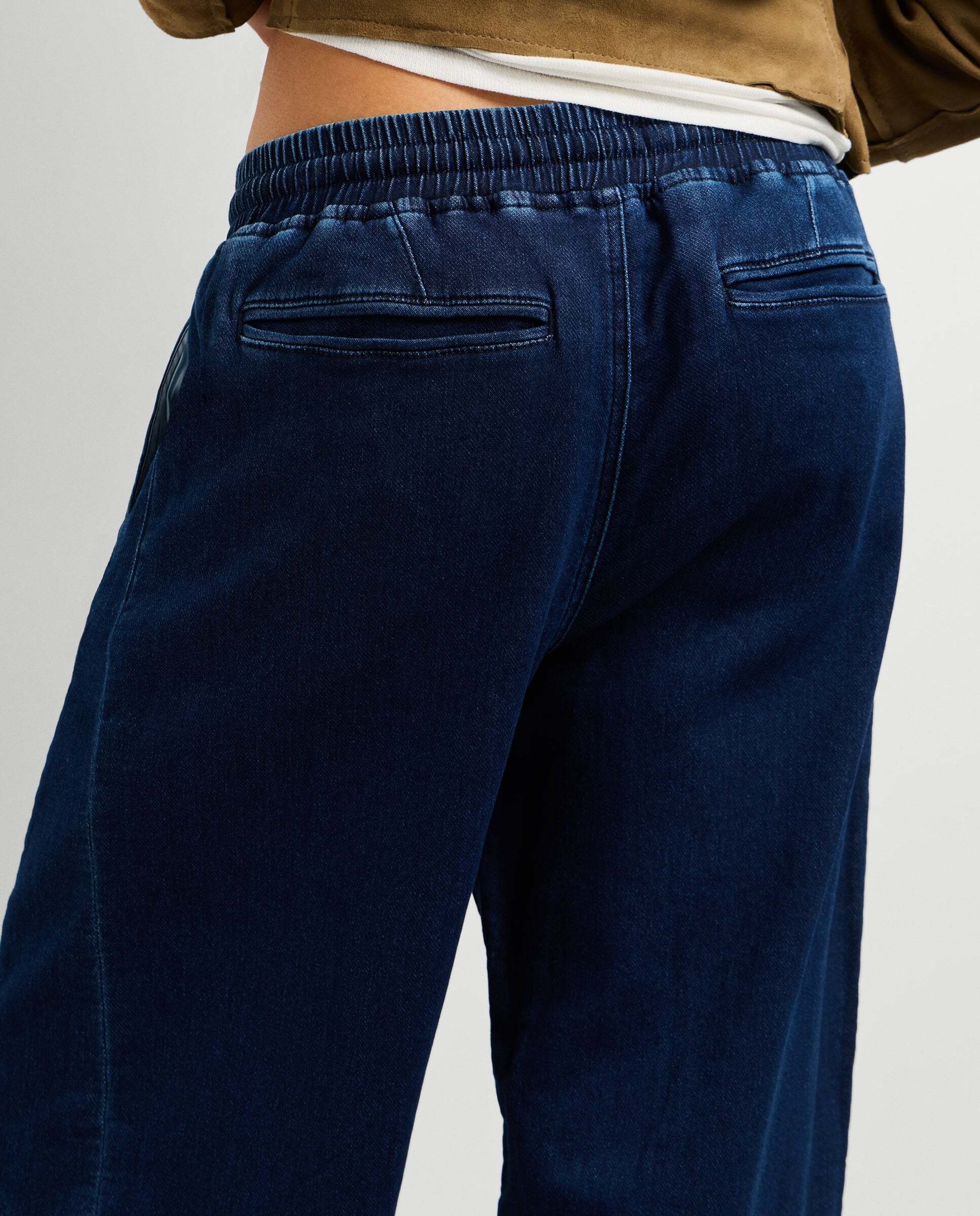 Vaquero de mujer fit loose tiro bajo - Pepe Jeans - Azul oscuro Azul oscuro-4