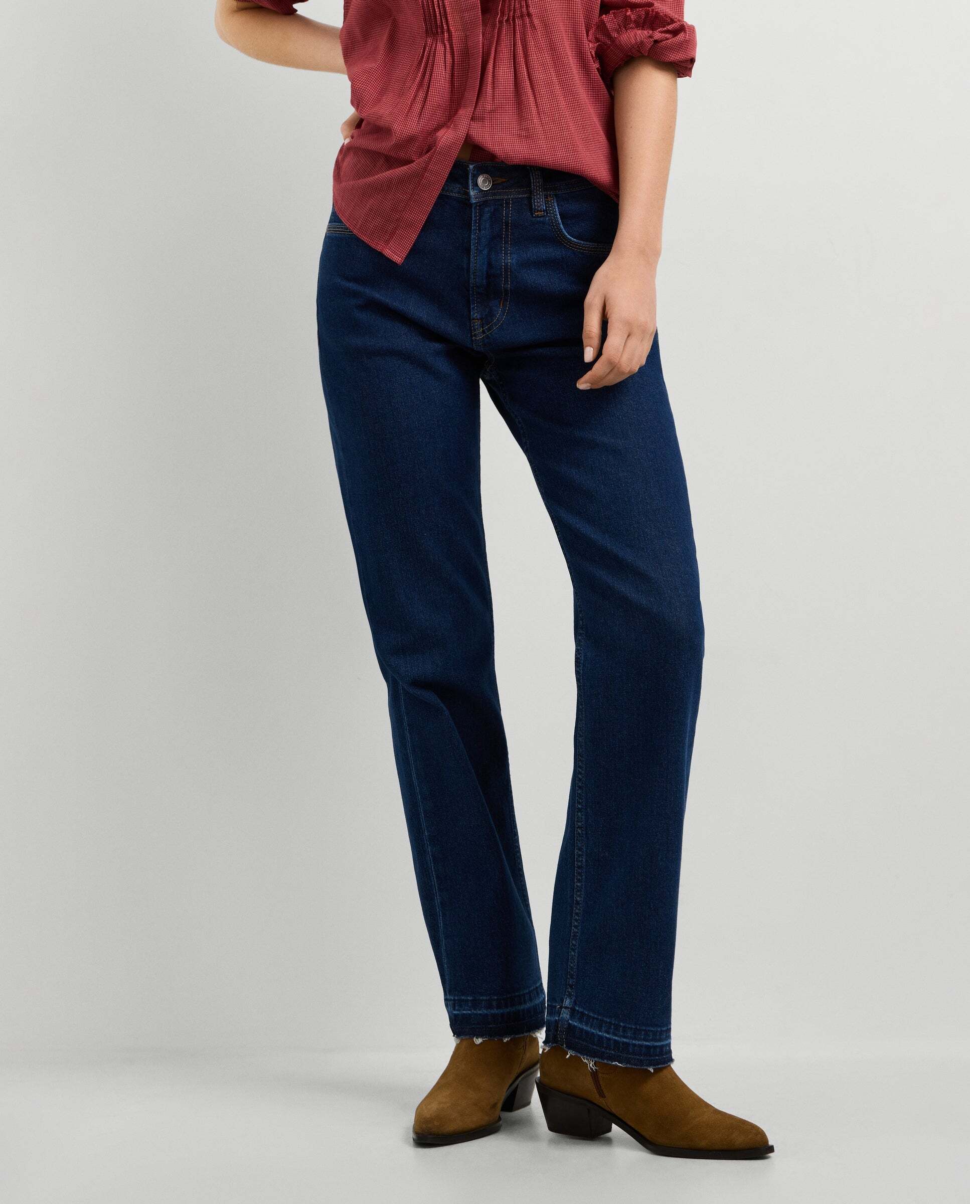 Vaquero de mujer fit recto tiro medio - Pepe Jeans - Rosa Rosa-2