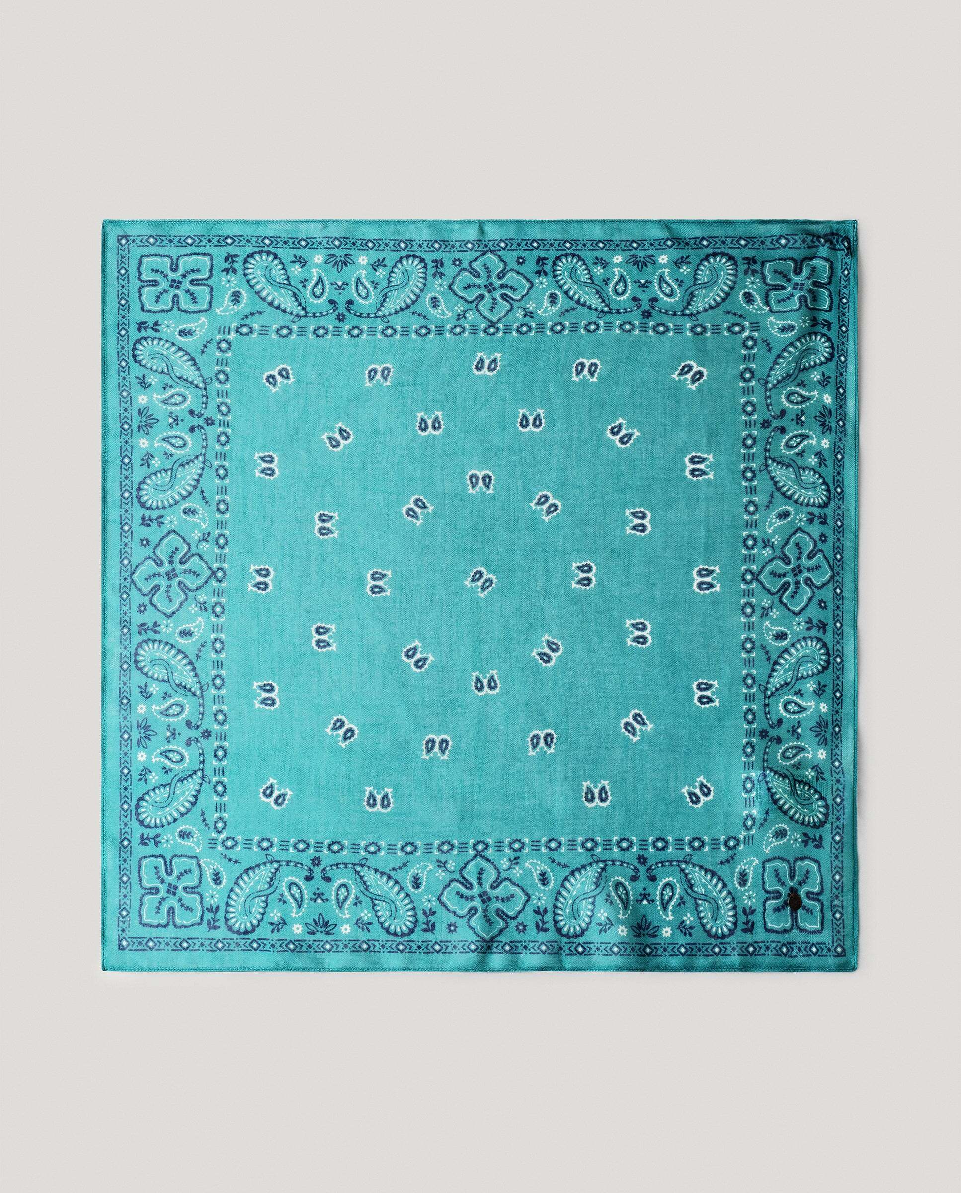 Pañuelo de mujer estampado paisley - Pepe Jeans - Verde azulado Verde azulado-2