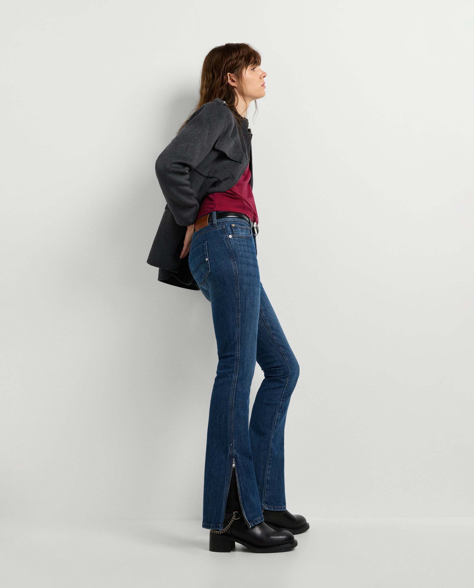 Vaquero de mujer fit bootcut tiro medio - Pepe Jeans - Azul denim Azul denim-2