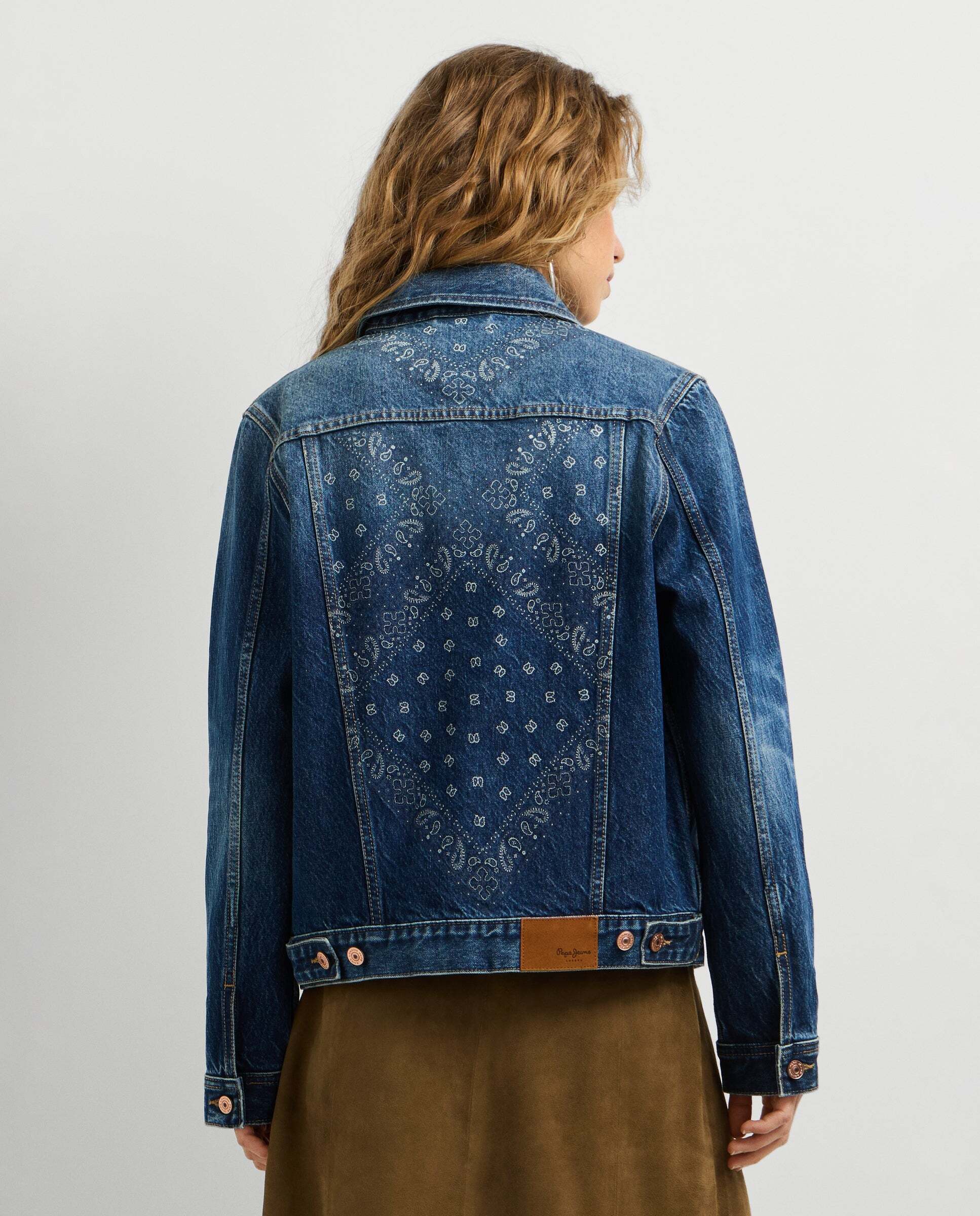 Cazadora de mujer denim fit relaxed - Pepe Jeans - Azul Azul-2