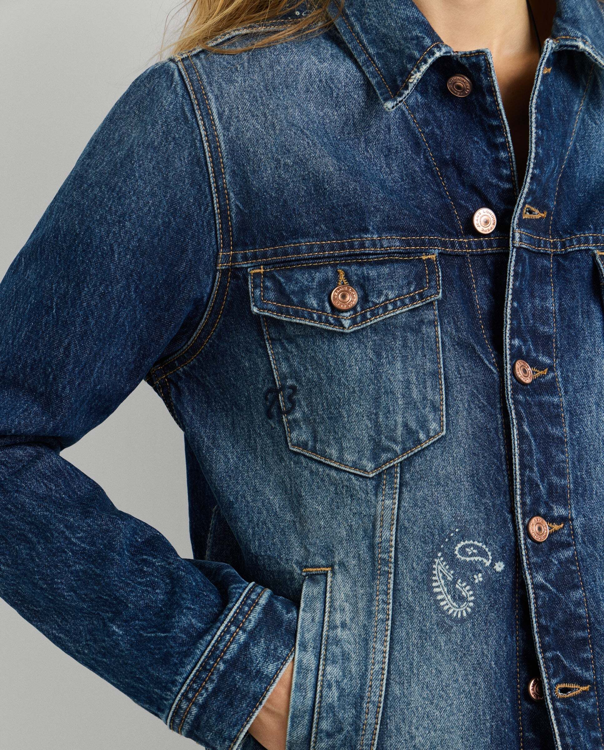 Cazadora de mujer denim fit relaxed - Pepe Jeans - Azul Azul-3