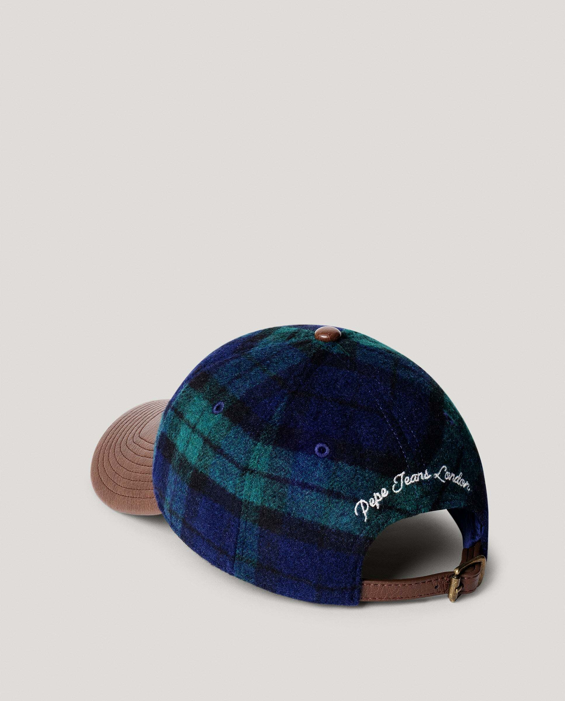 Gorra de hombre logo bordado con lana - Pepe Jeans - Verde oscuro Verde oscuro-3