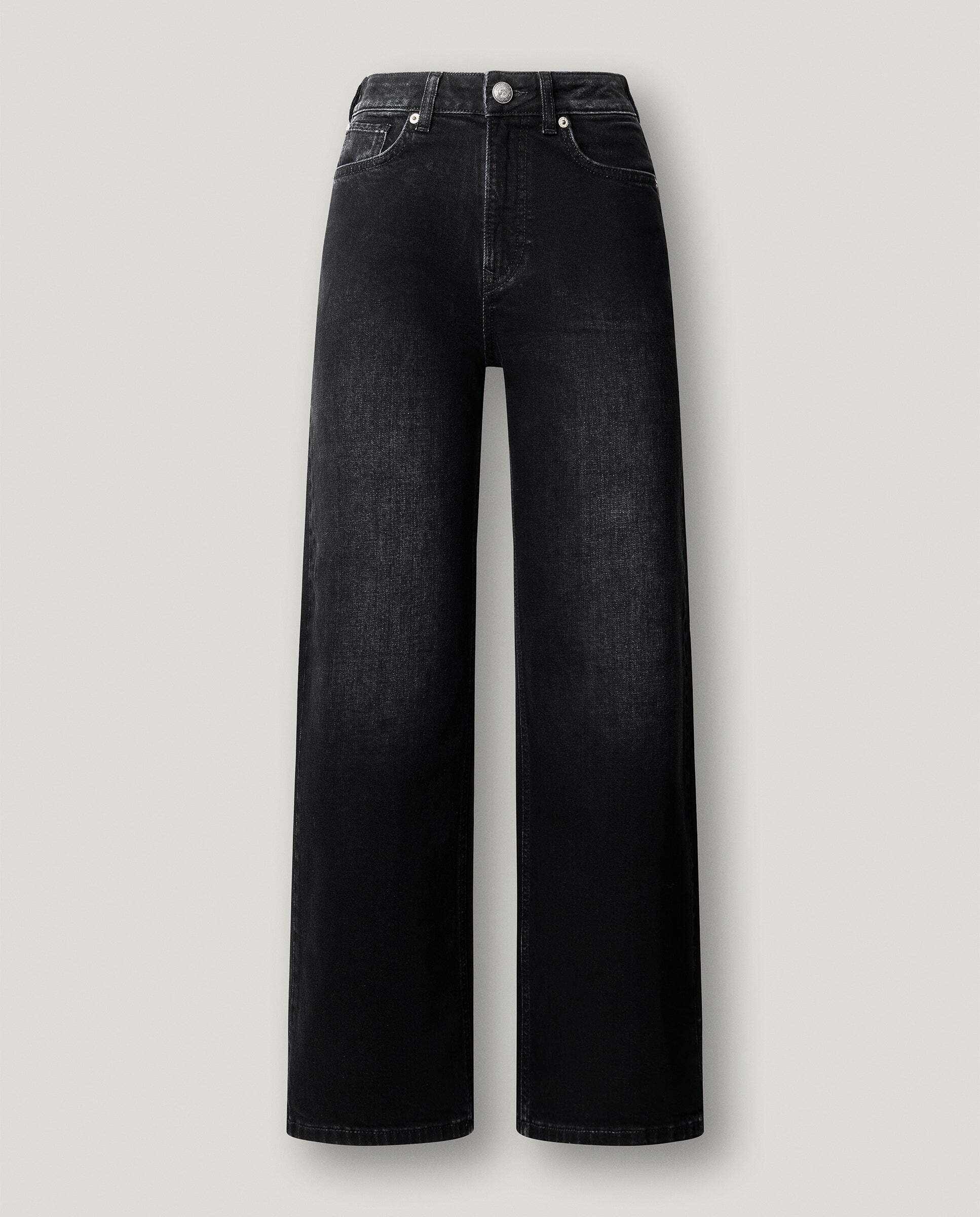 Vaquero de mujer fit recto y tiro alto - Pepe Jeans - lexa - Negro Negro-6