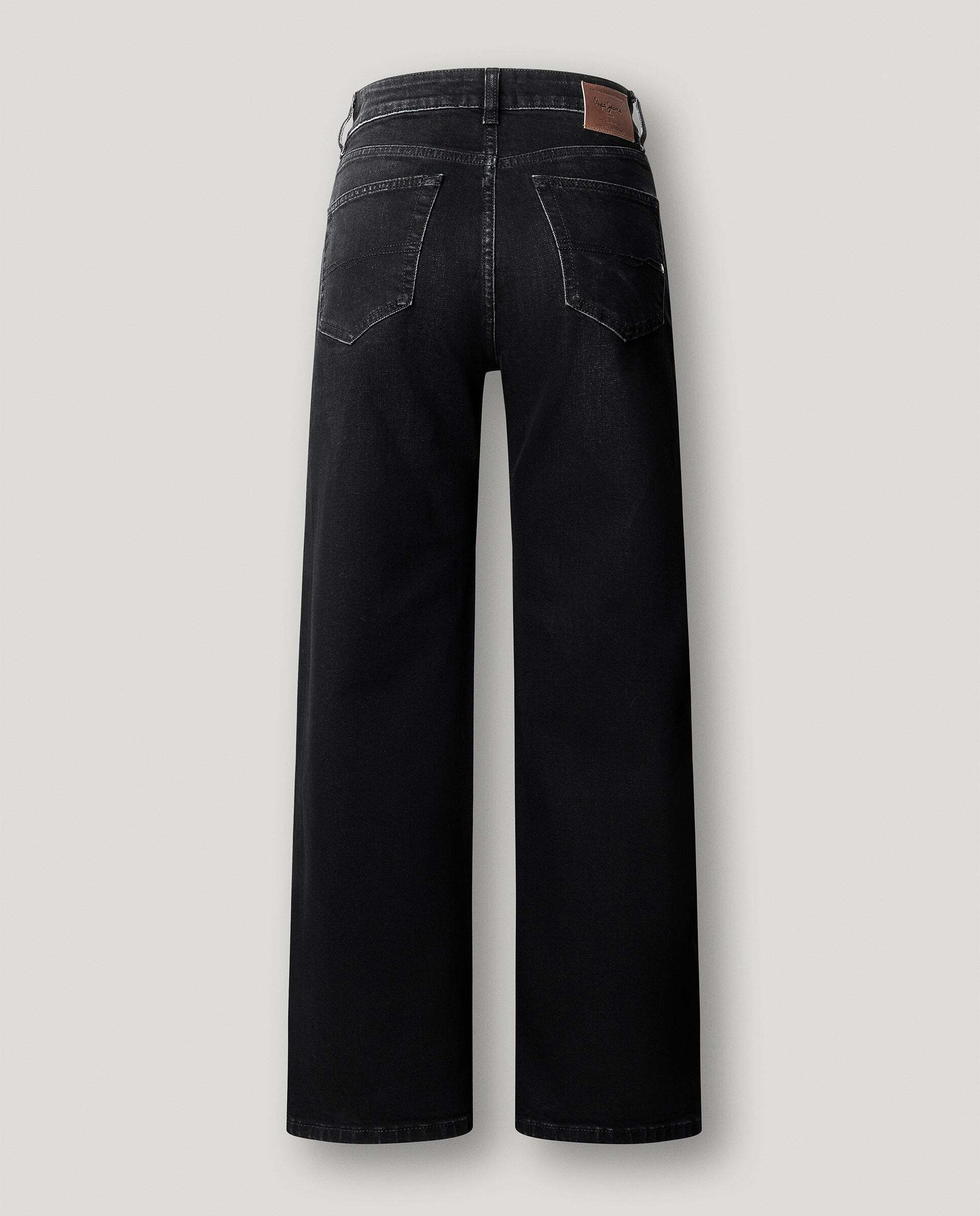 Vaquero de mujer fit recto y tiro alto - Pepe Jeans - lexa - Negro Negro-5