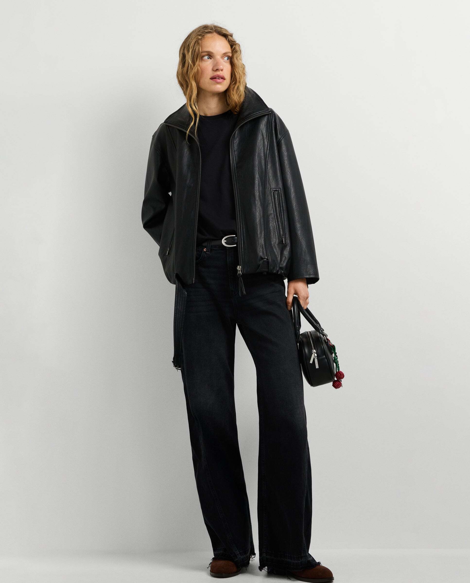 Vaquero de mujer fit flare tiro alto - Pepe Jeans - Negro Negro-2