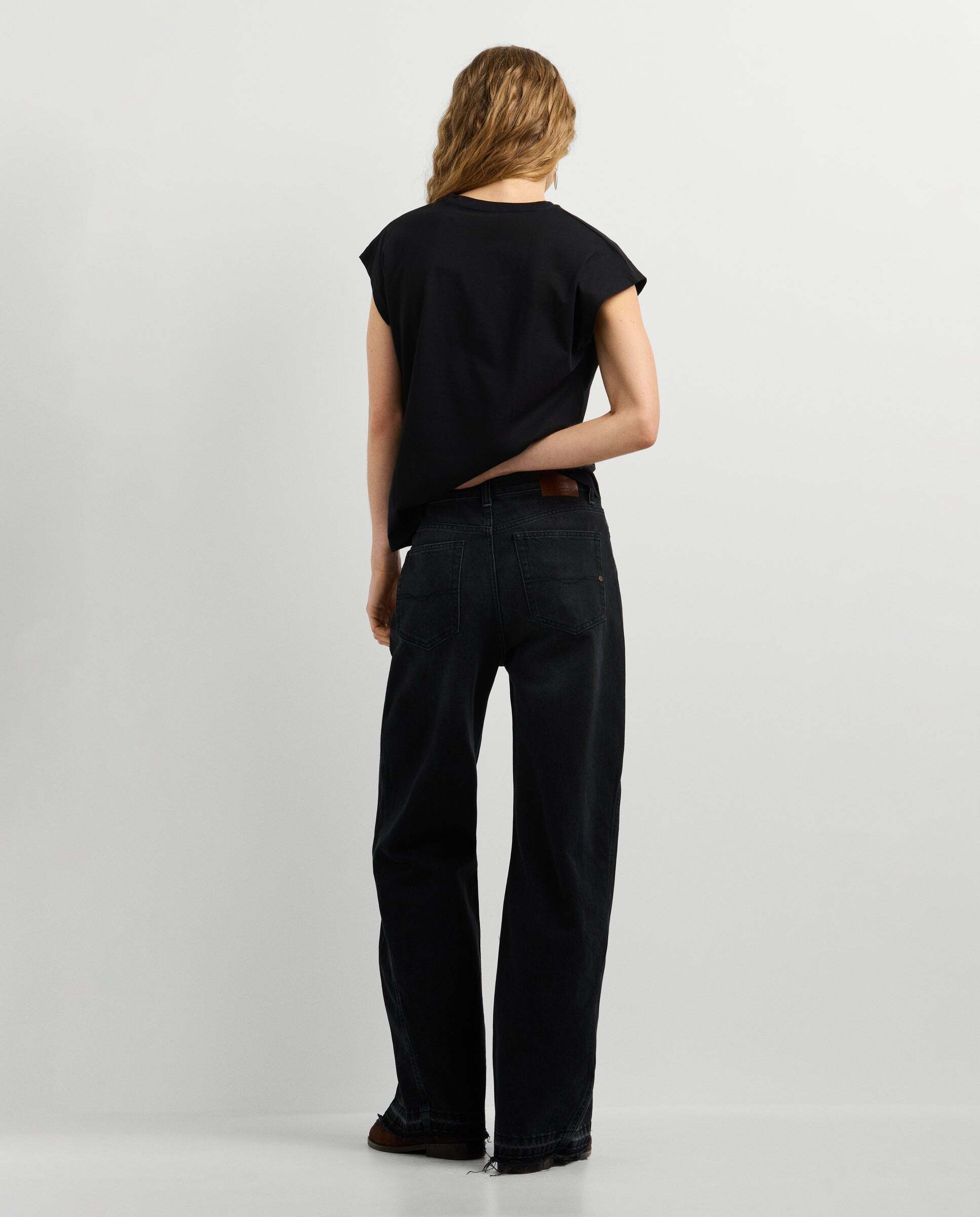 Vaquero de mujer fit flare tiro alto - Pepe Jeans - Negro Negro-3