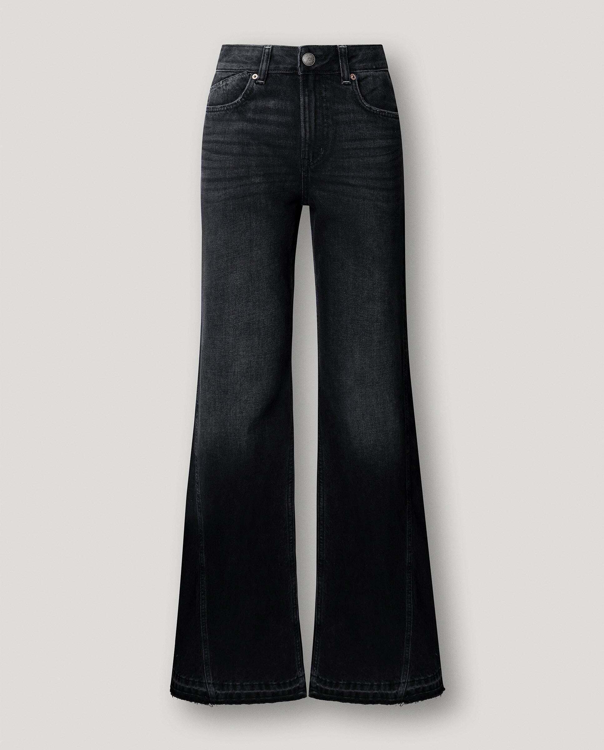 Vaquero de mujer fit flare tiro alto - Pepe Jeans - Negro Negro-6
