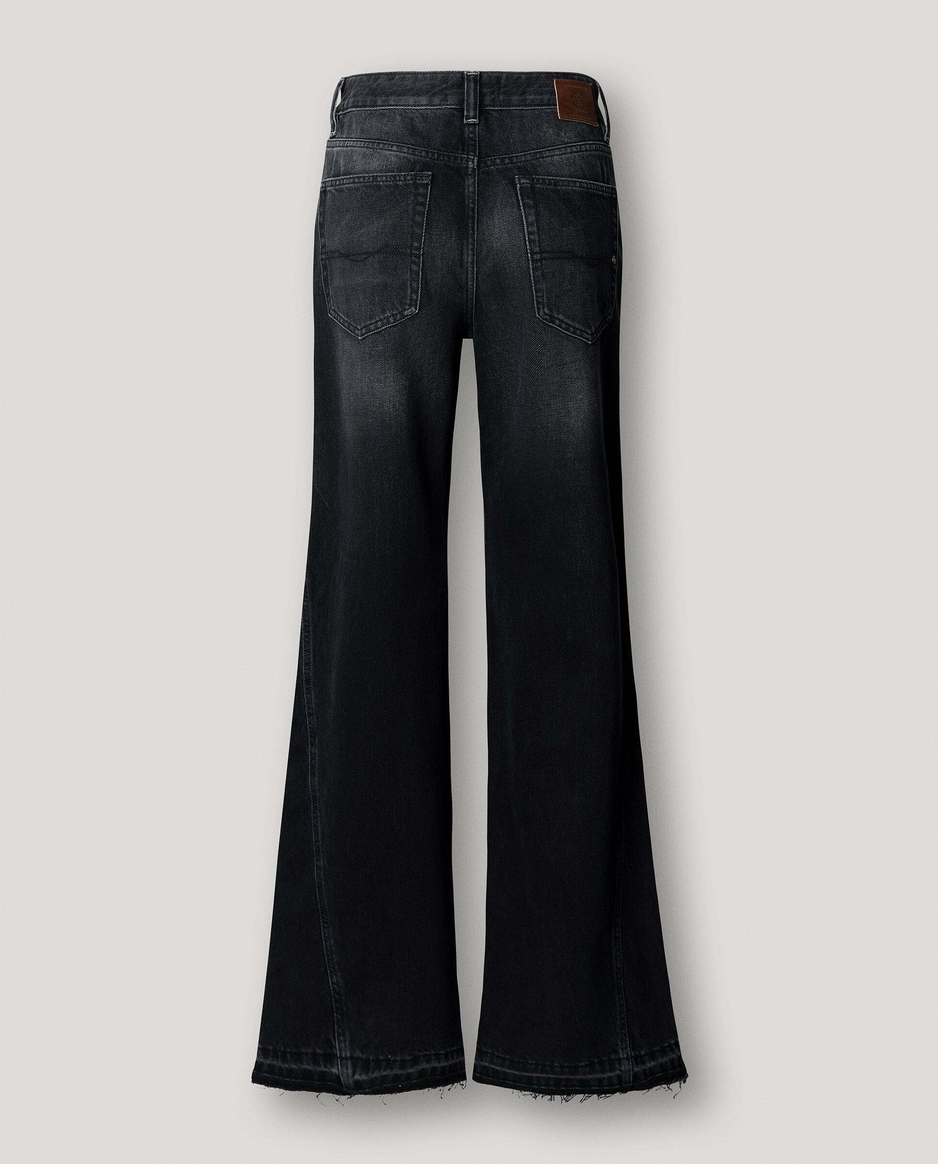 Vaquero de mujer fit flare tiro alto - Pepe Jeans - Negro Negro-5