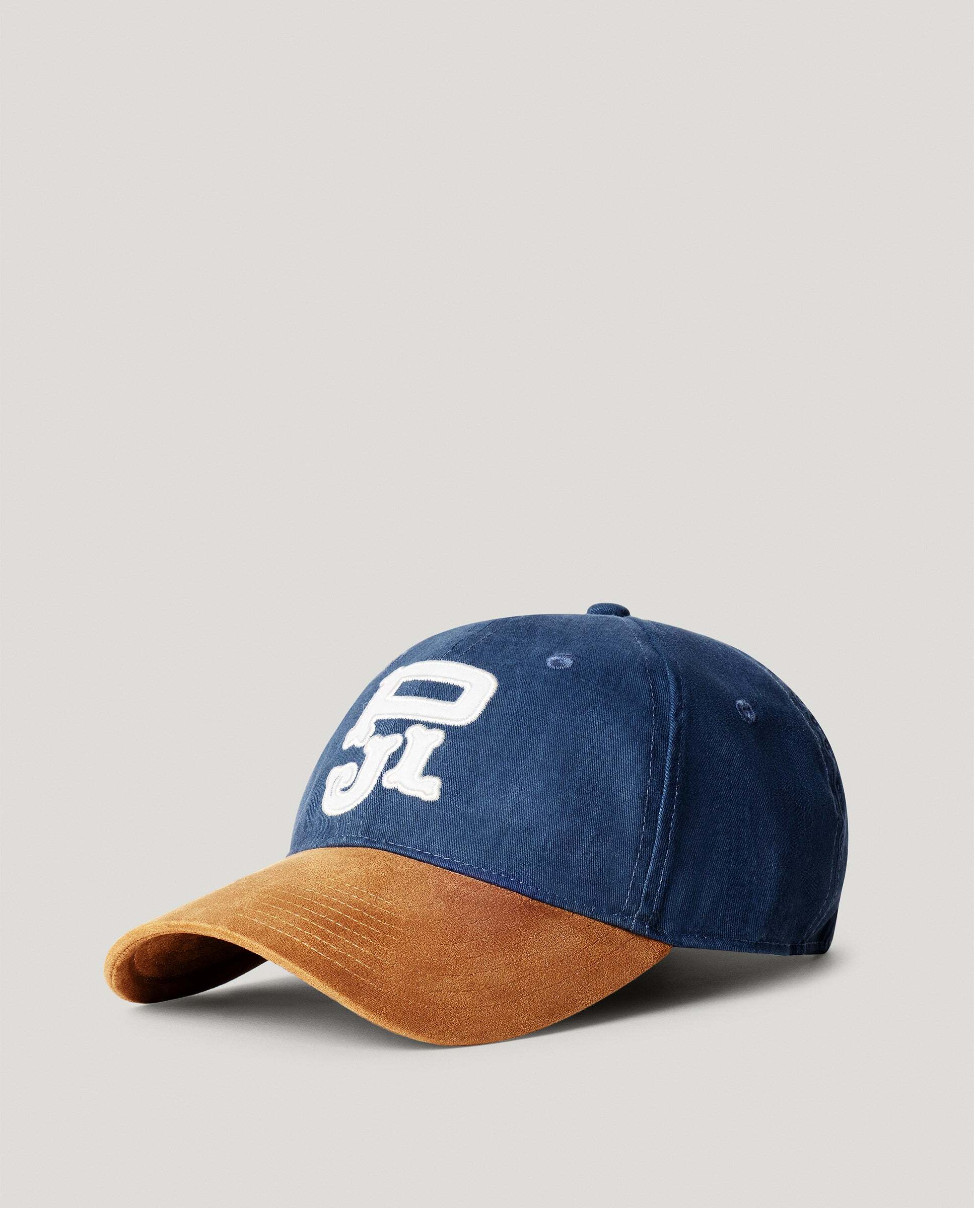 Imagen 0 de Gorra de hombre de sarga con logo bordado Azul