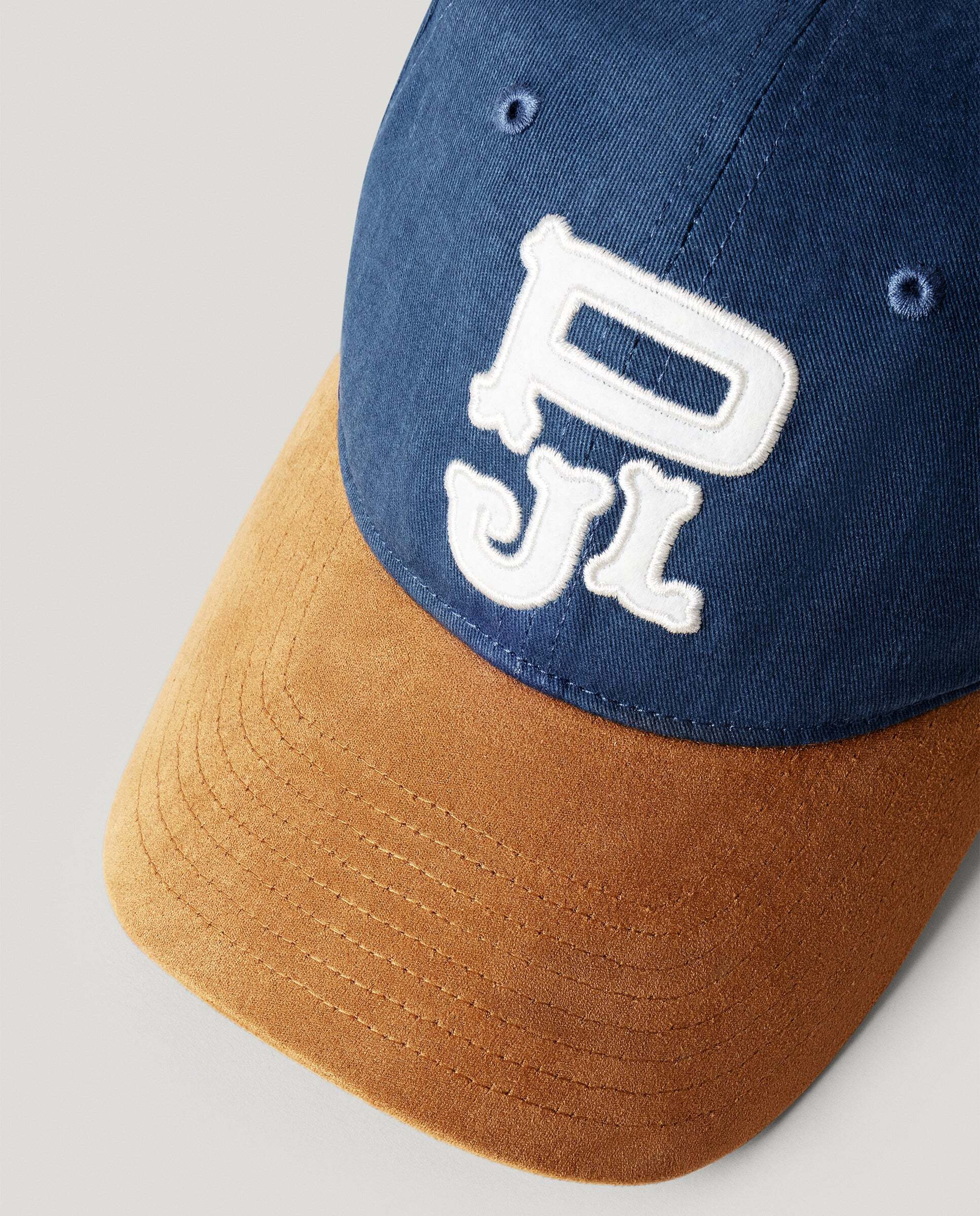 Gorra de hombre de sarga con logo bordado - Pepe Jeans - Azul Azul-4