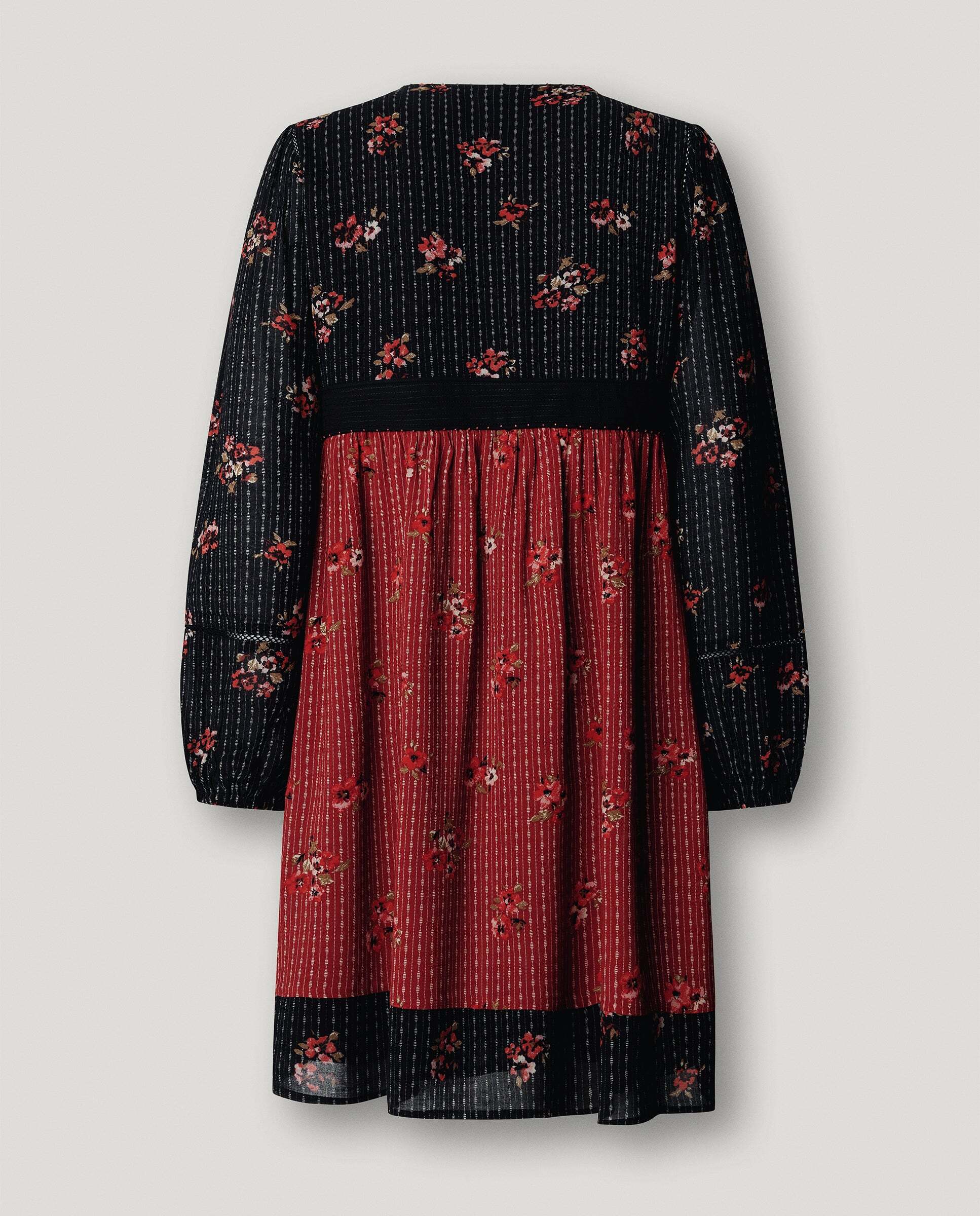 Vestido de mujer corto estampado floral - Pepe Jeans - Negro Negro-5
