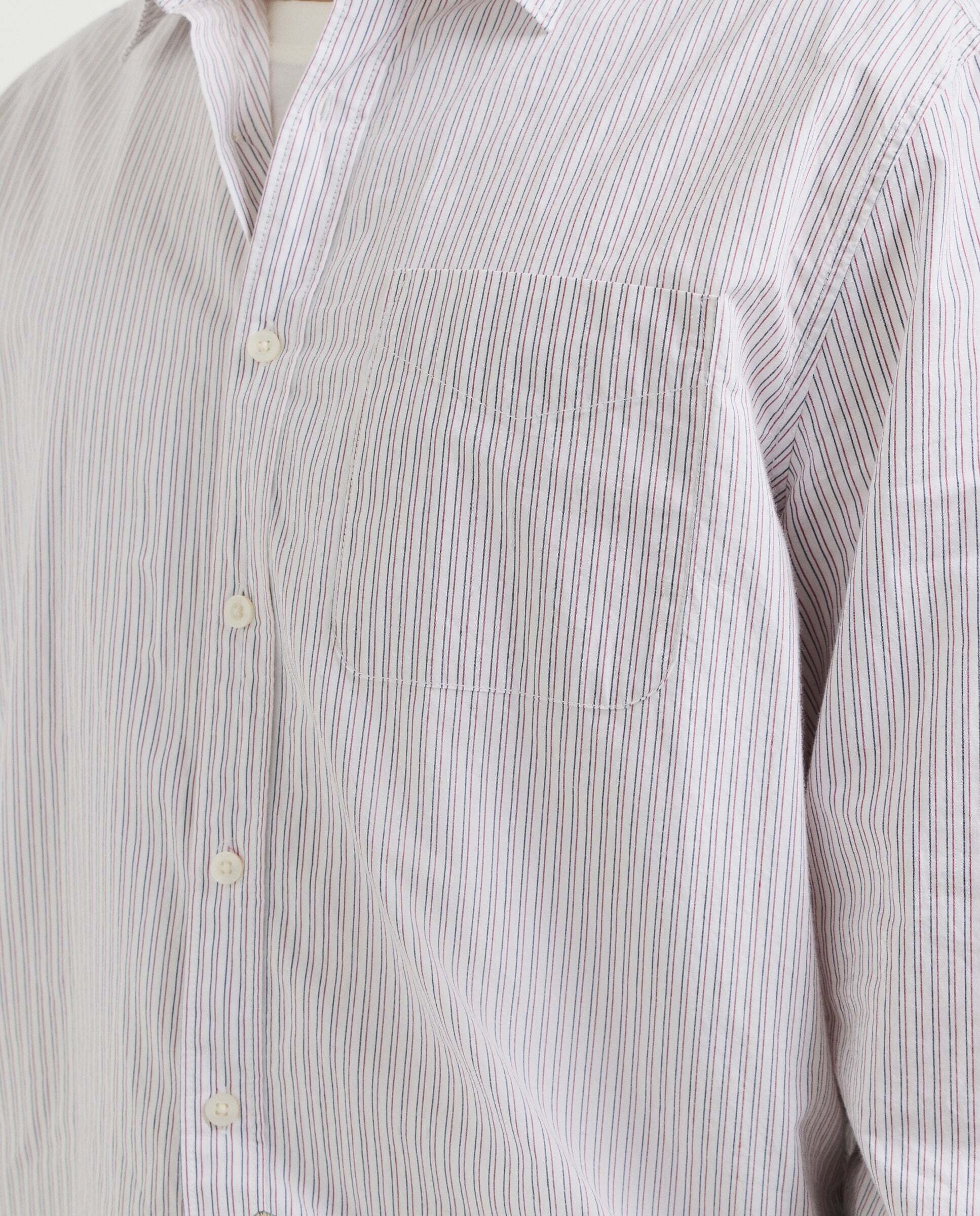 Camisa de hombre popelín rayas fit casual - Pepe Jeans - Azul Azul-4