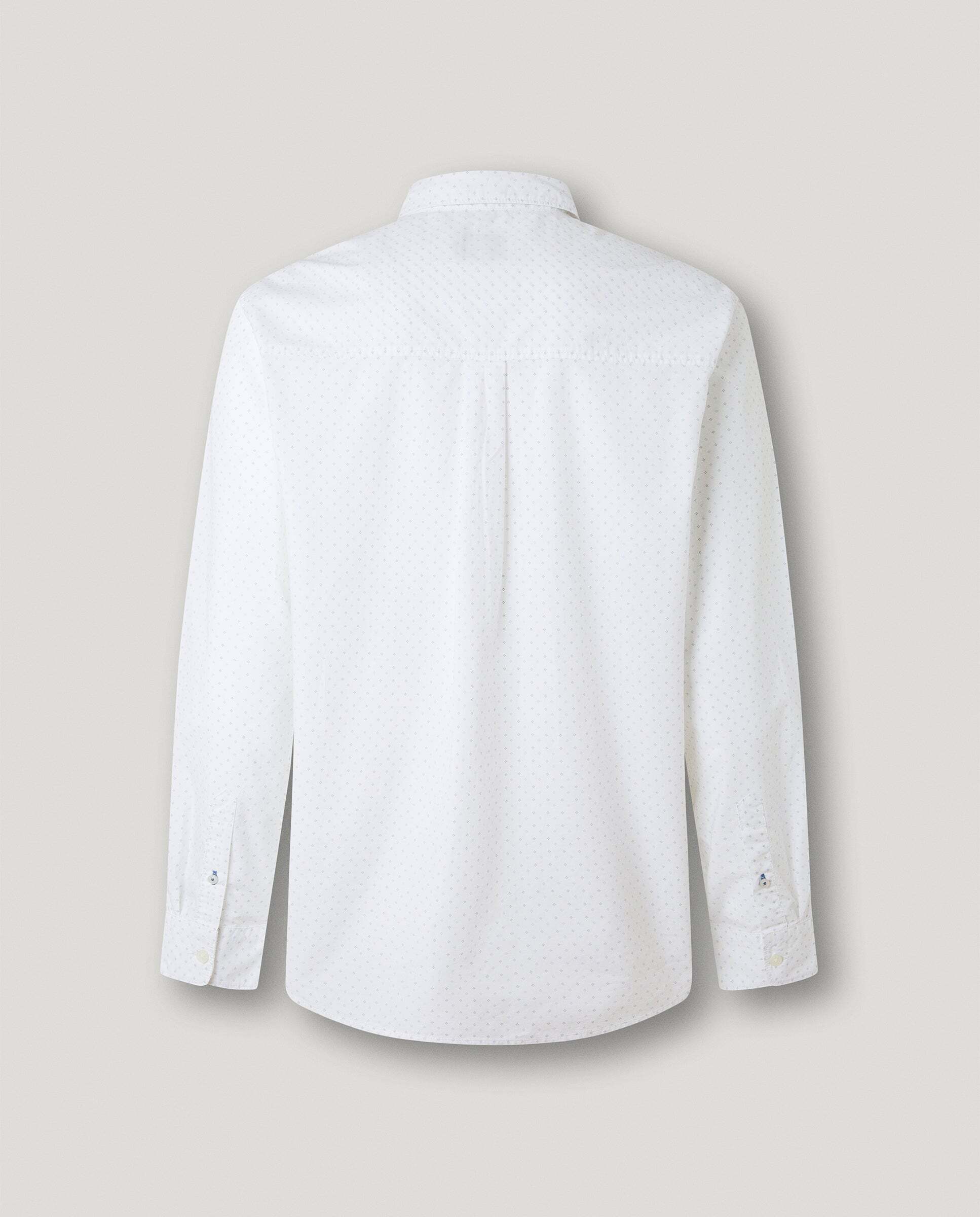Camisa de hombre popelín estampada fit regular - Pepe Jeans - Blanco Blanco-5