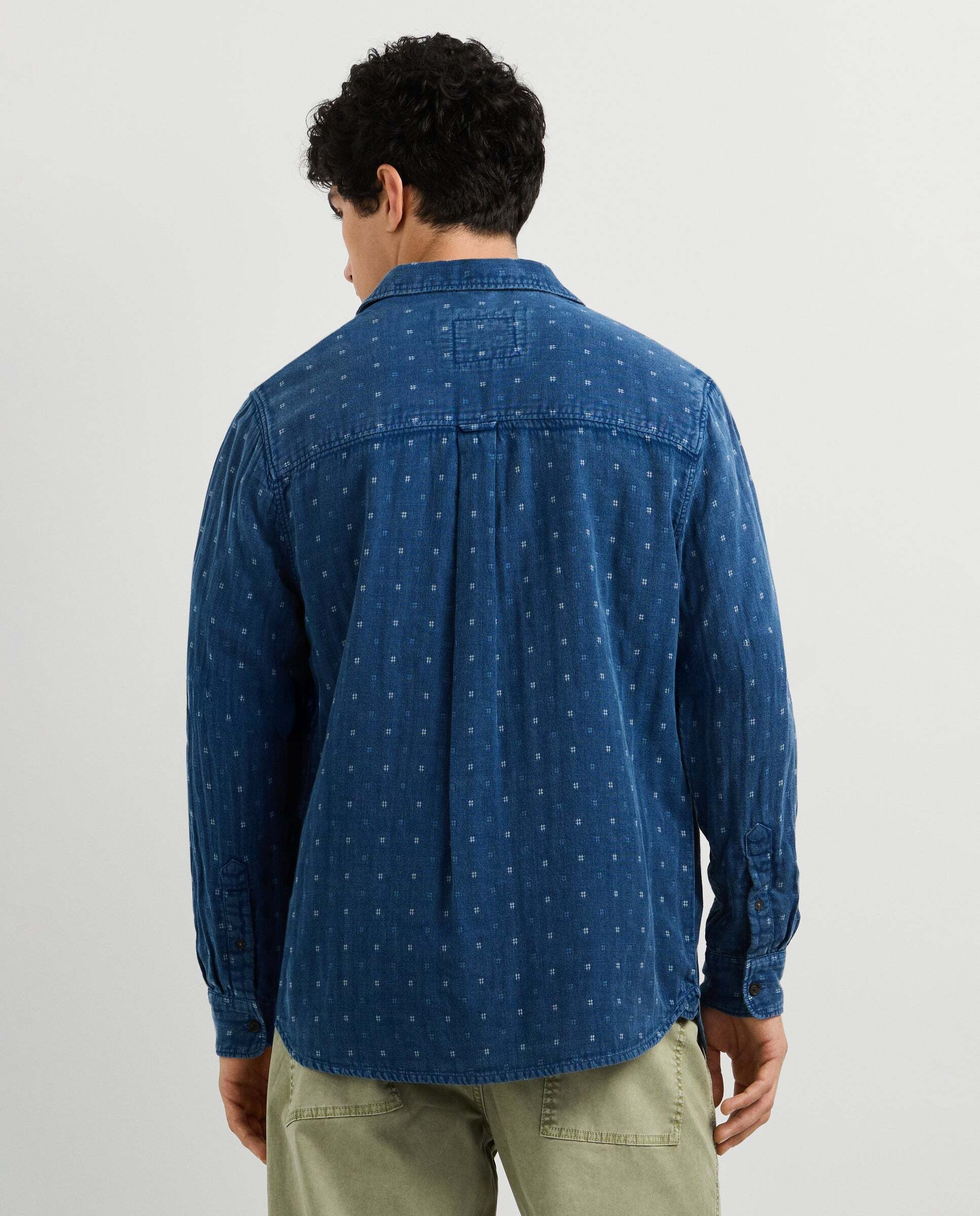 Camisa de hombre estampado geométrico fit regular - Pepe Jeans - Índigo Índigo-3