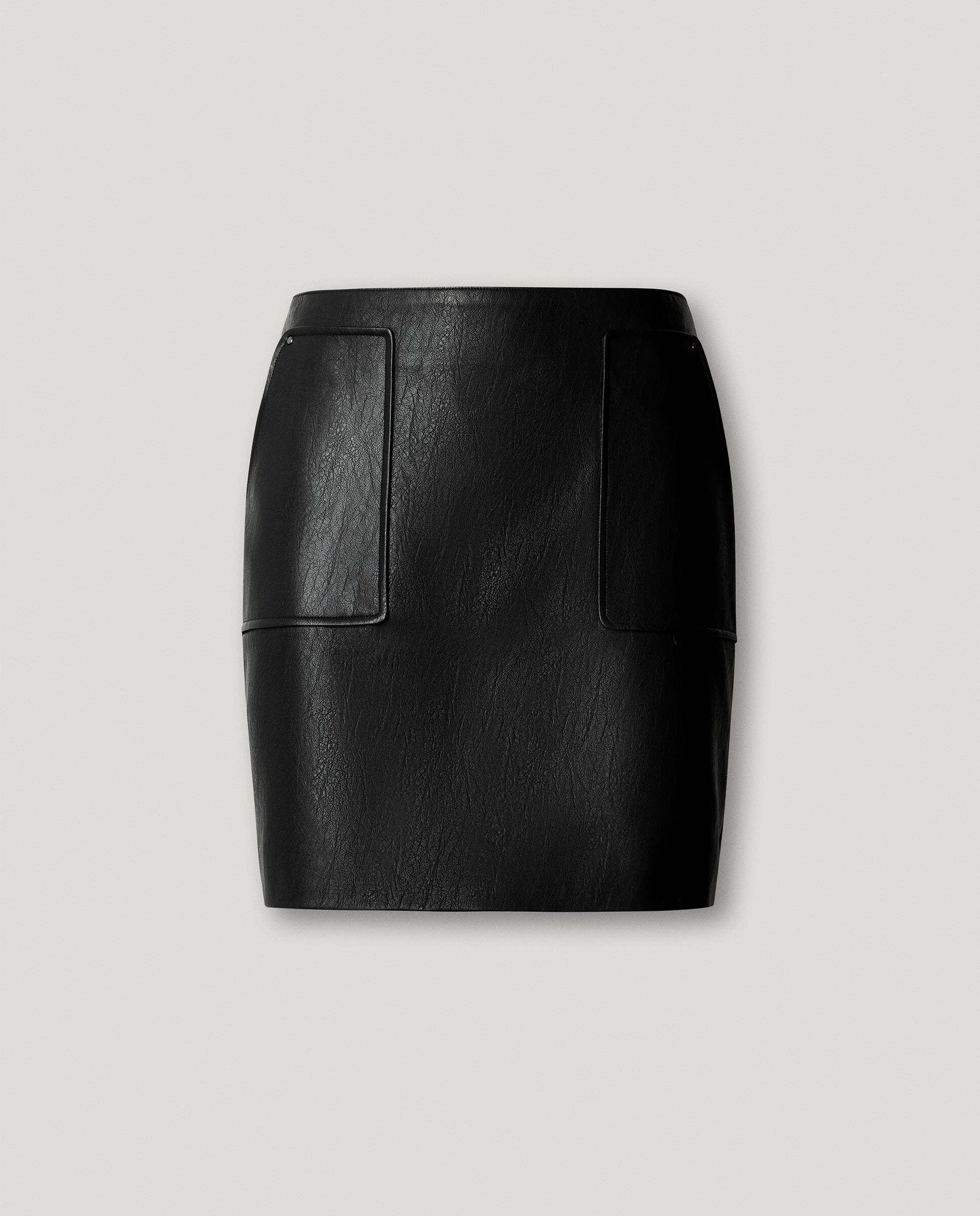 Falda de mujer corta efecto piel - Pepe Jeans - Negro Negro-6
