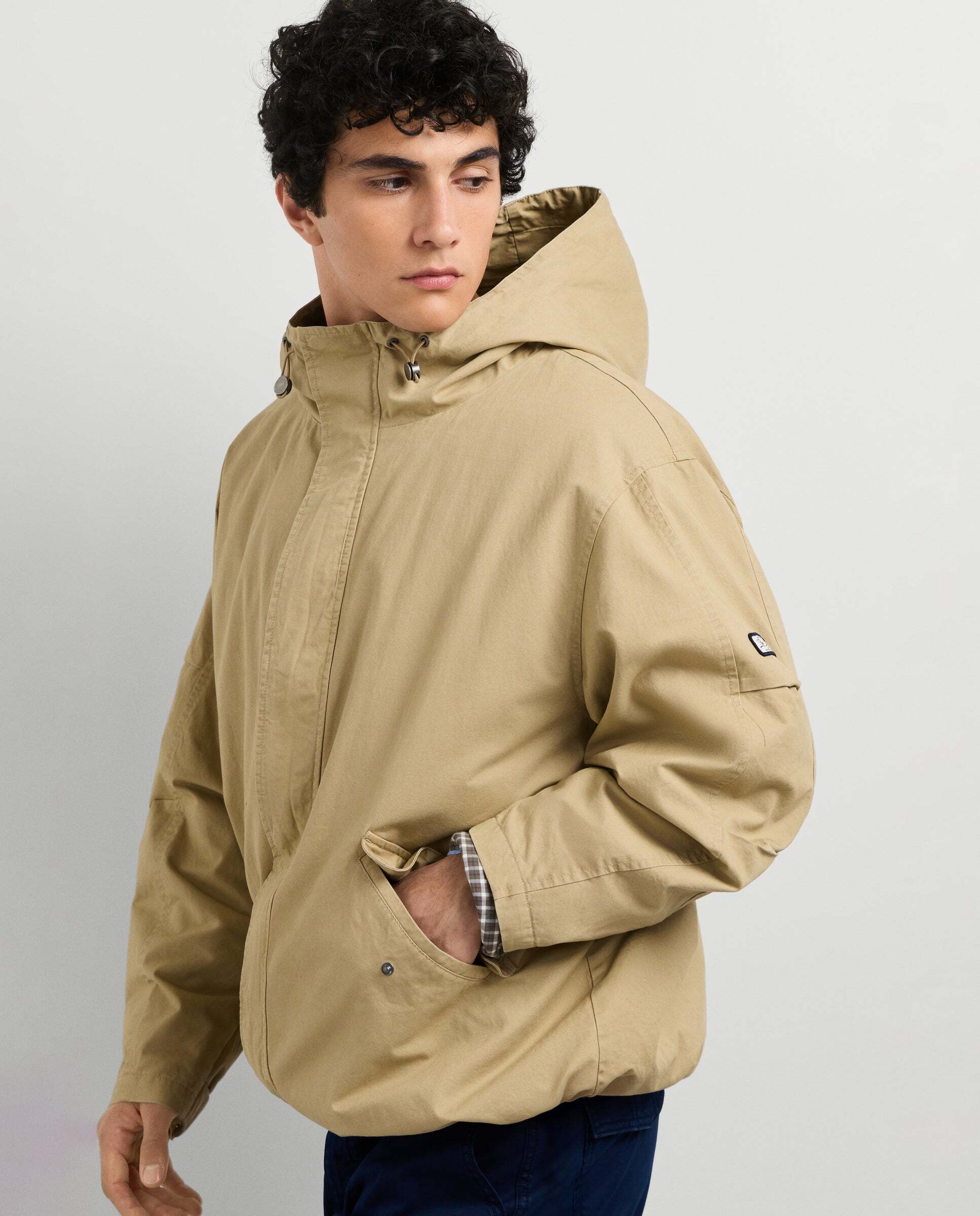 Parka de hombre con capucha - Pepe Jeans - Natural Natural-2