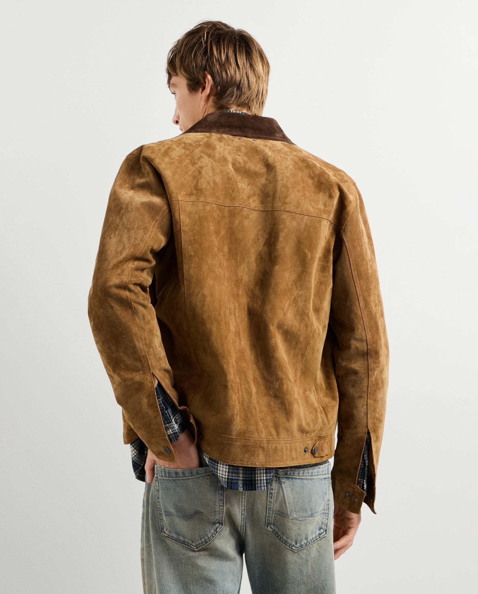 Cazadora de hombre 100% piel fit regular - Pepe Jeans - Marrón Marrón-3