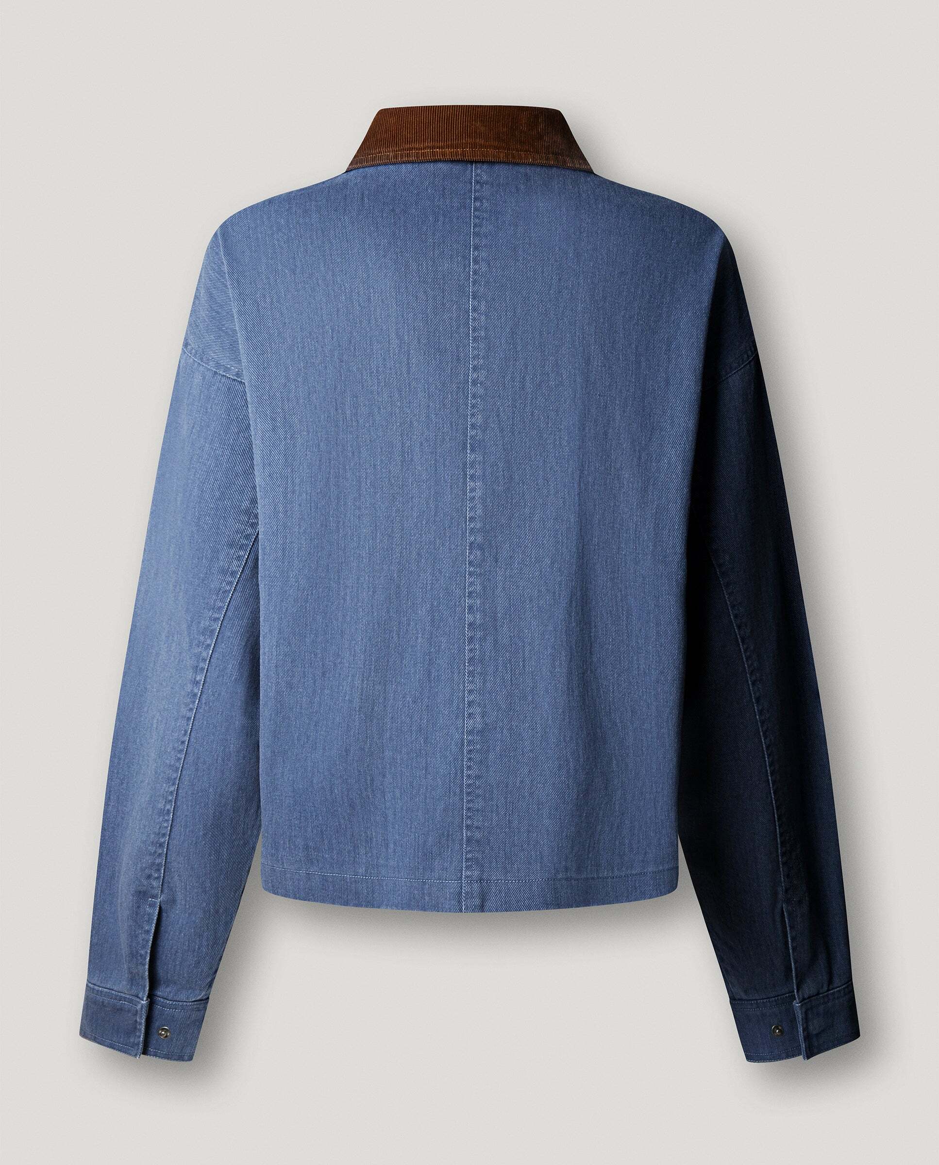 Cazadora de hombre sarga fit regular - Pepe Jeans - Azul Azul-5