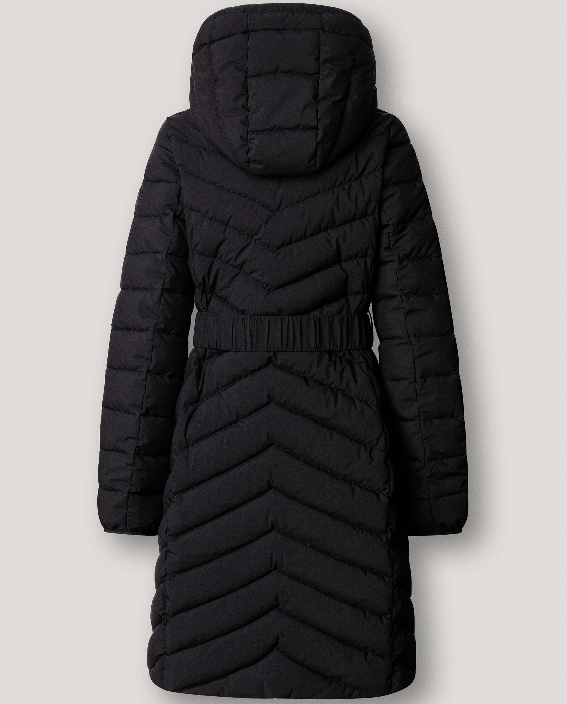 Plumífero de mujer largo con cinturón - Pepe Jeans - Negro Negro-6