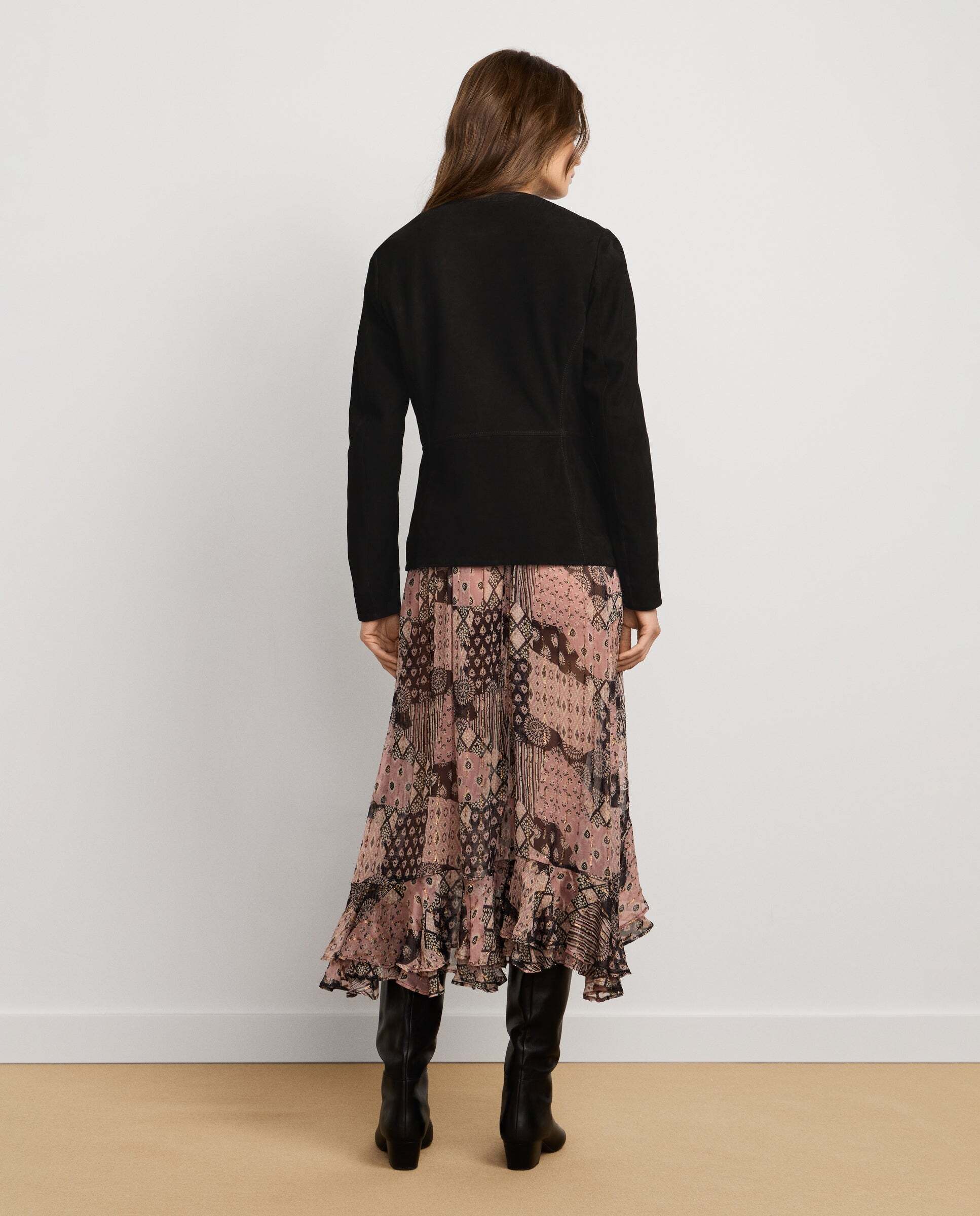 Chaqueta de mujer tipo kimono de ante - Pepe Jeans - Negro Negro-3
