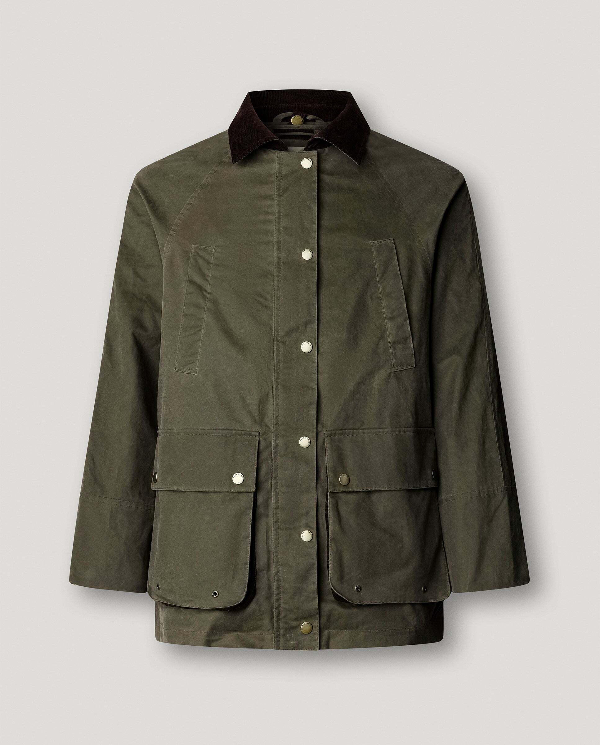 Chaqueta de mujer acabado encerado - Pepe Jeans - Verde Verde-6