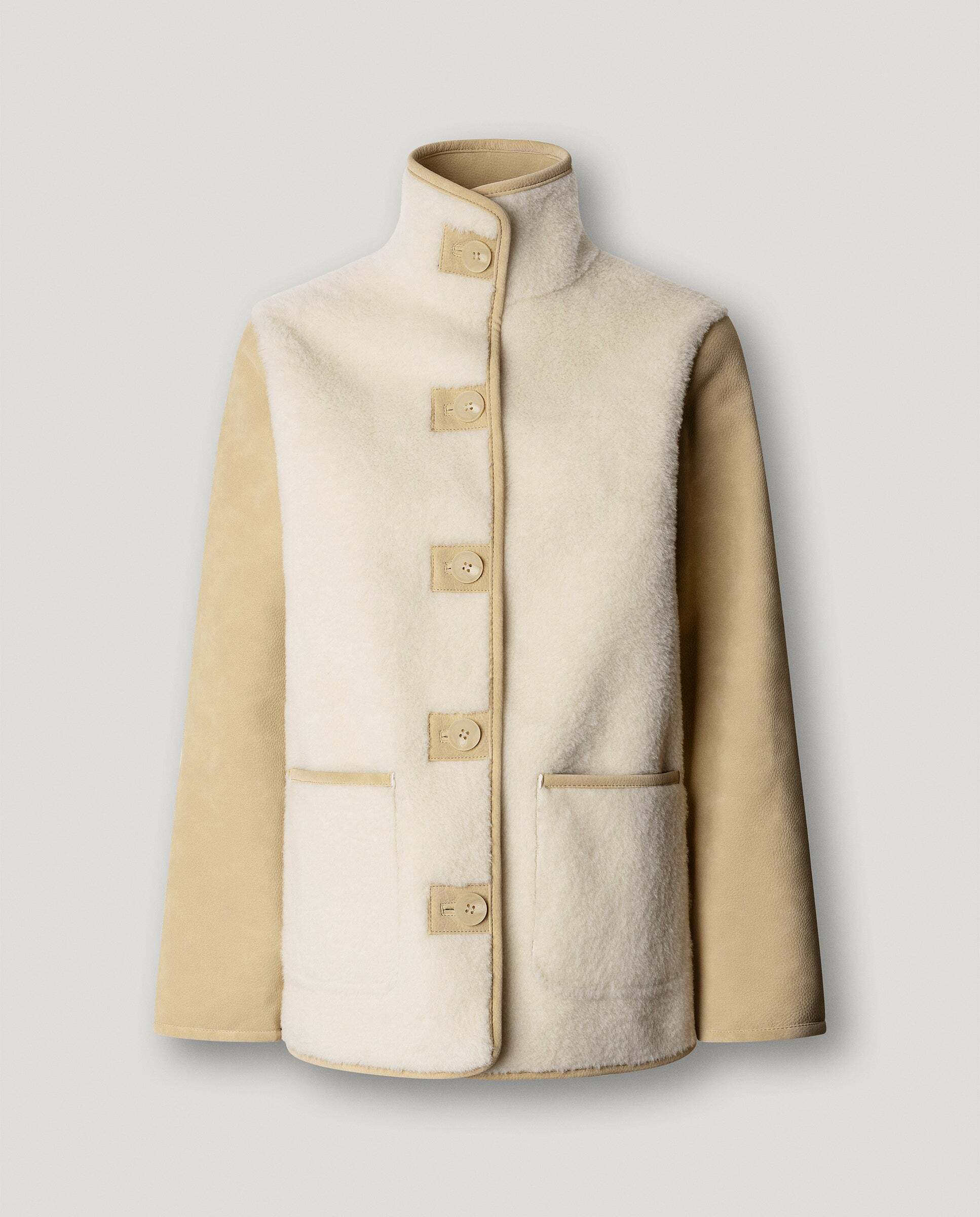 Chaqueta de mujer efecto borreguito - Pepe Jeans - Blanco Blanco-6