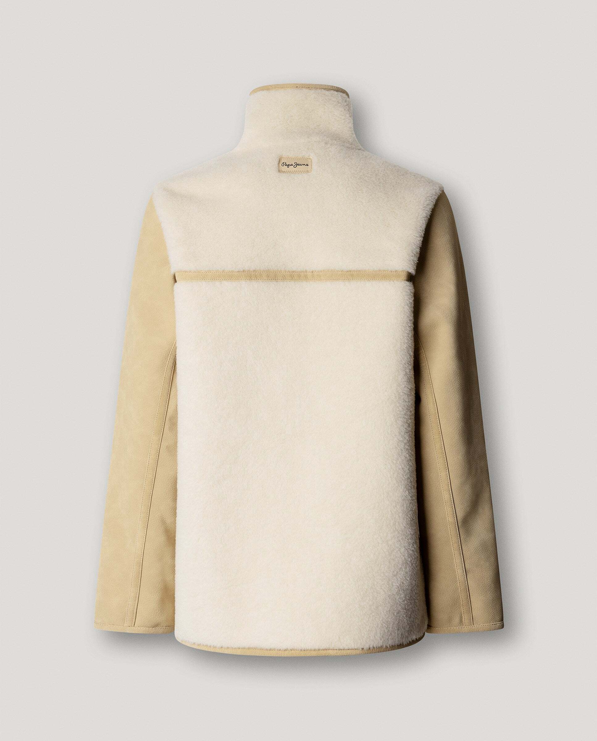 Chaqueta de mujer efecto borreguito - Pepe Jeans - Blanco Blanco-7