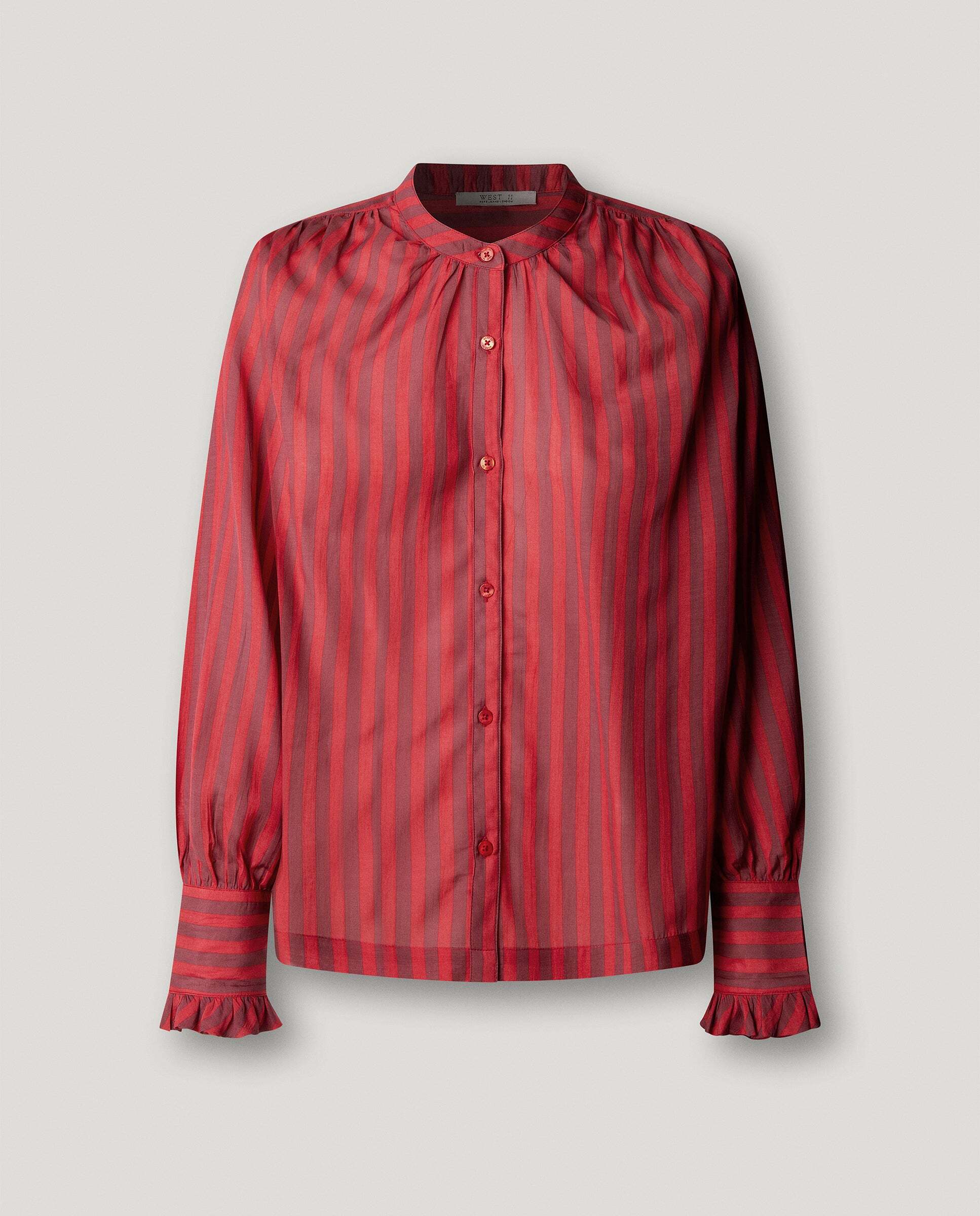 Blusa de mujer fluida de rayas - Pepe Jeans - Rojo Rojo-5