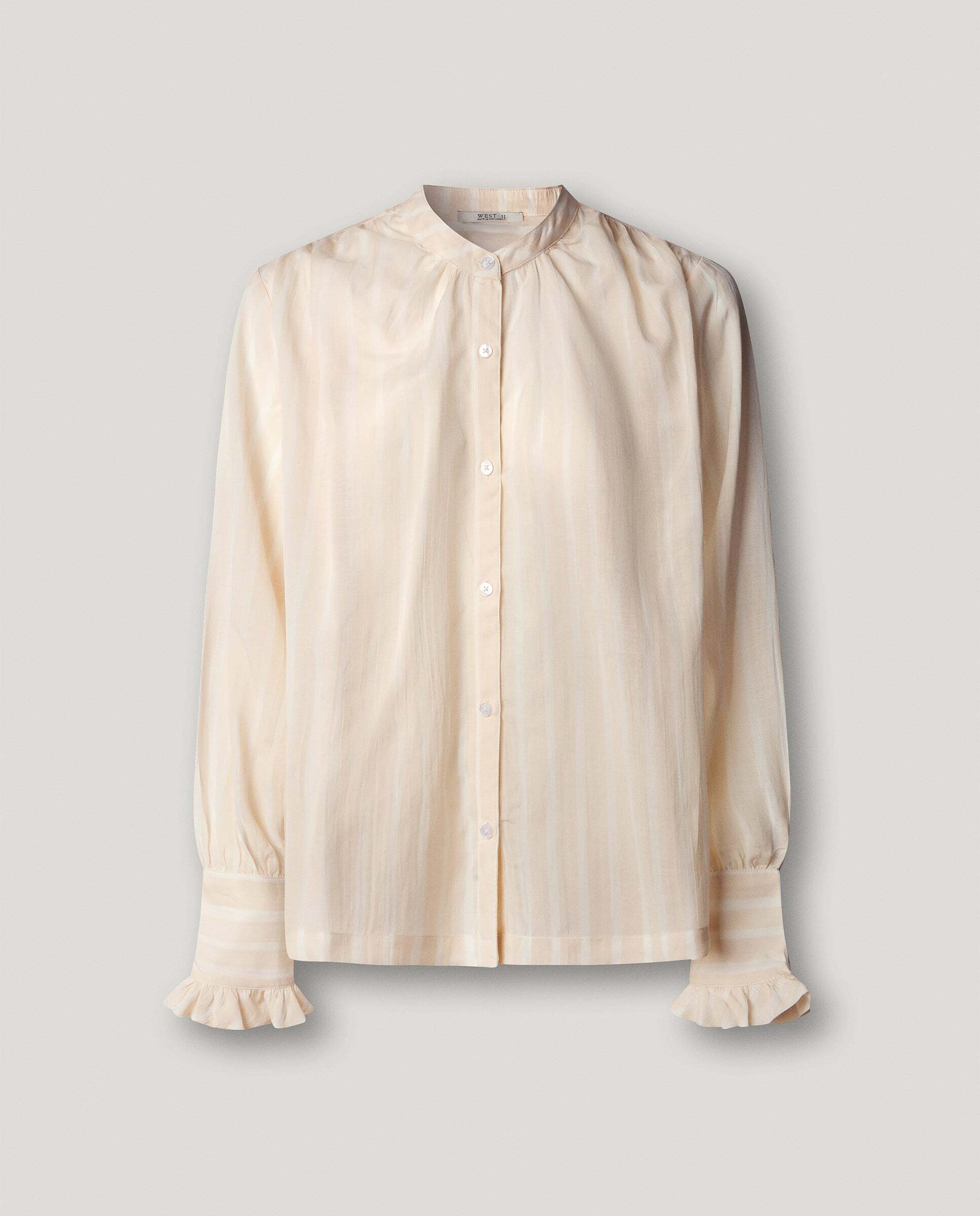 Blusa de mujer fluida de rayas - Pepe Jeans - Blanco roto Blanco roto-6