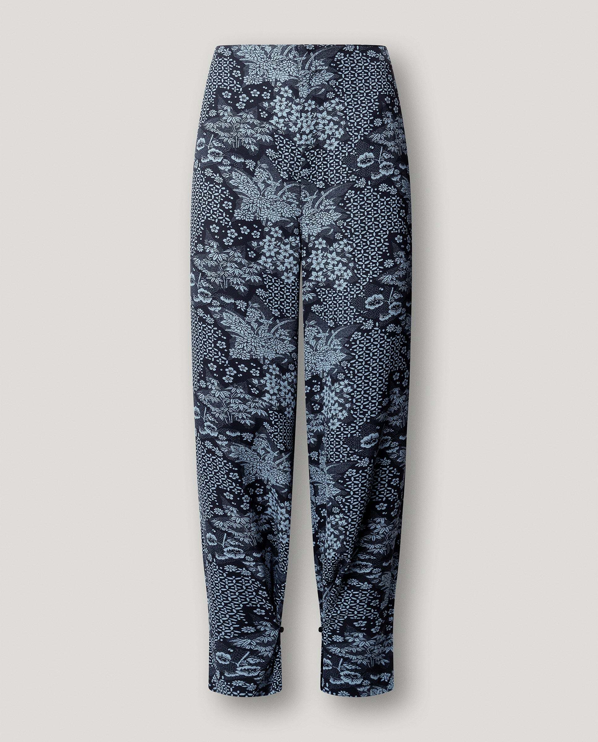 W11 jenet pant - Pepe Jeans - pantalon de mujer estampado floral fit loose - Azul Azul-5