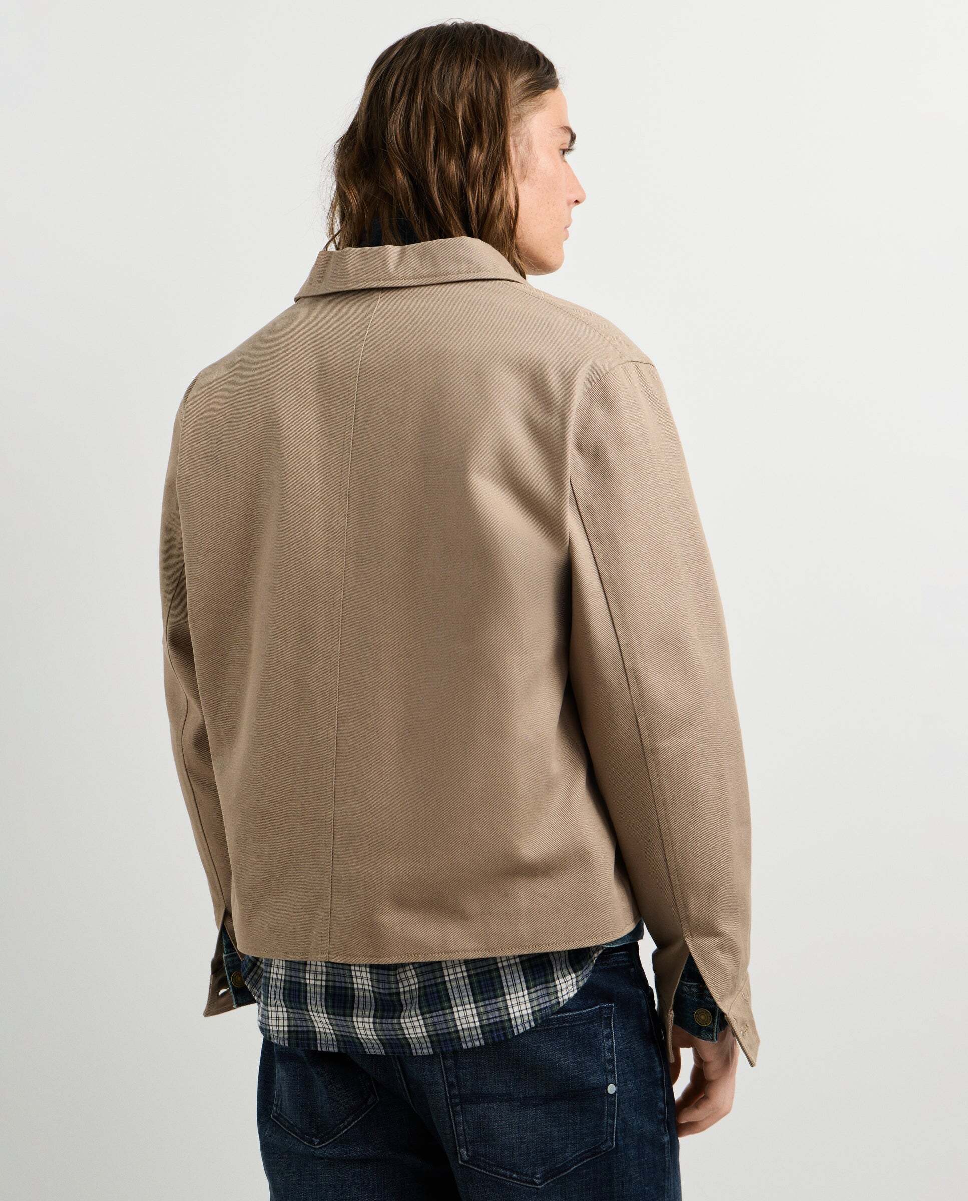 Cazadora de hombre sarga fit regular - Pepe Jeans - Natural Natural-3