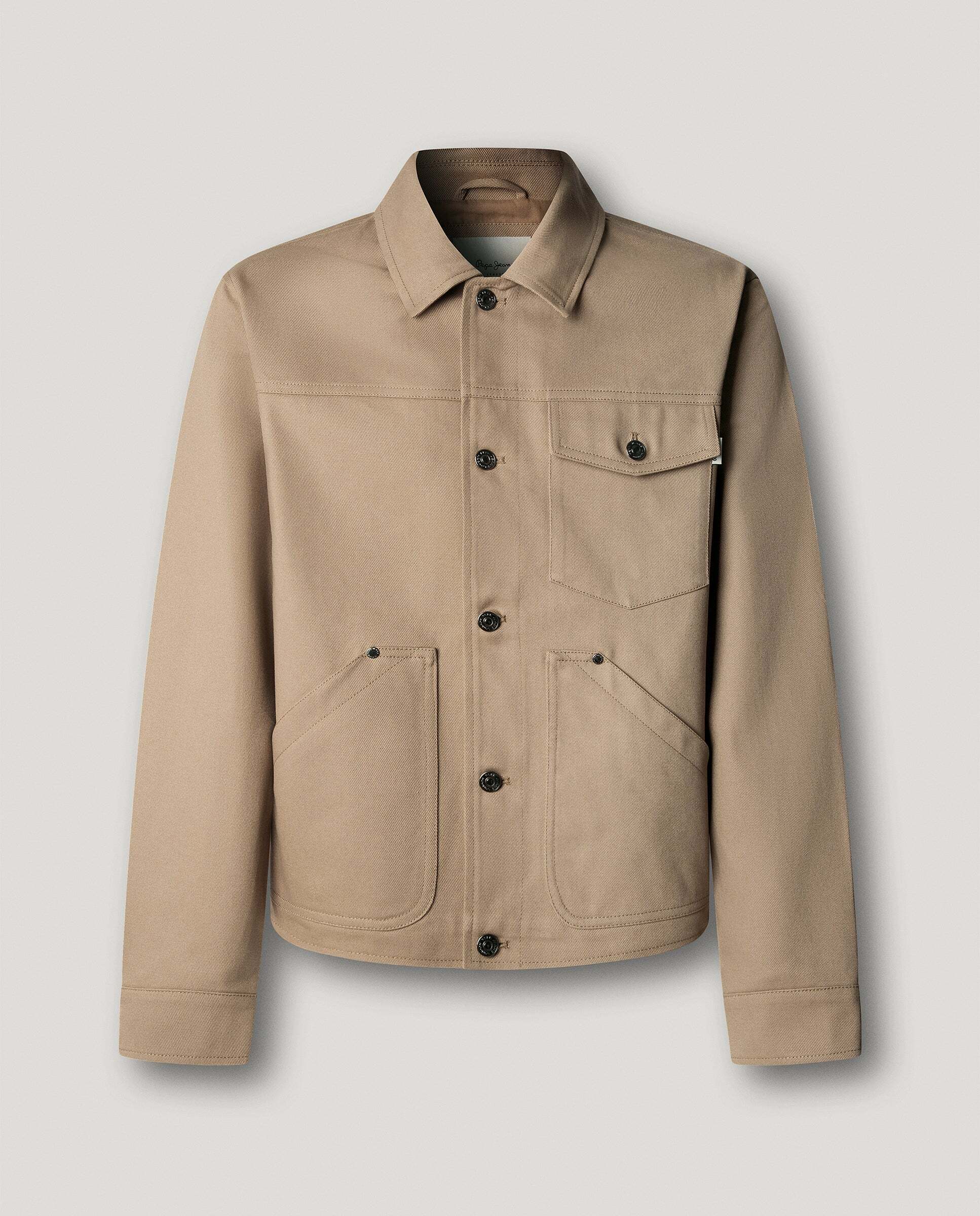 Cazadora de hombre sarga fit regular - Pepe Jeans - Natural Natural-6