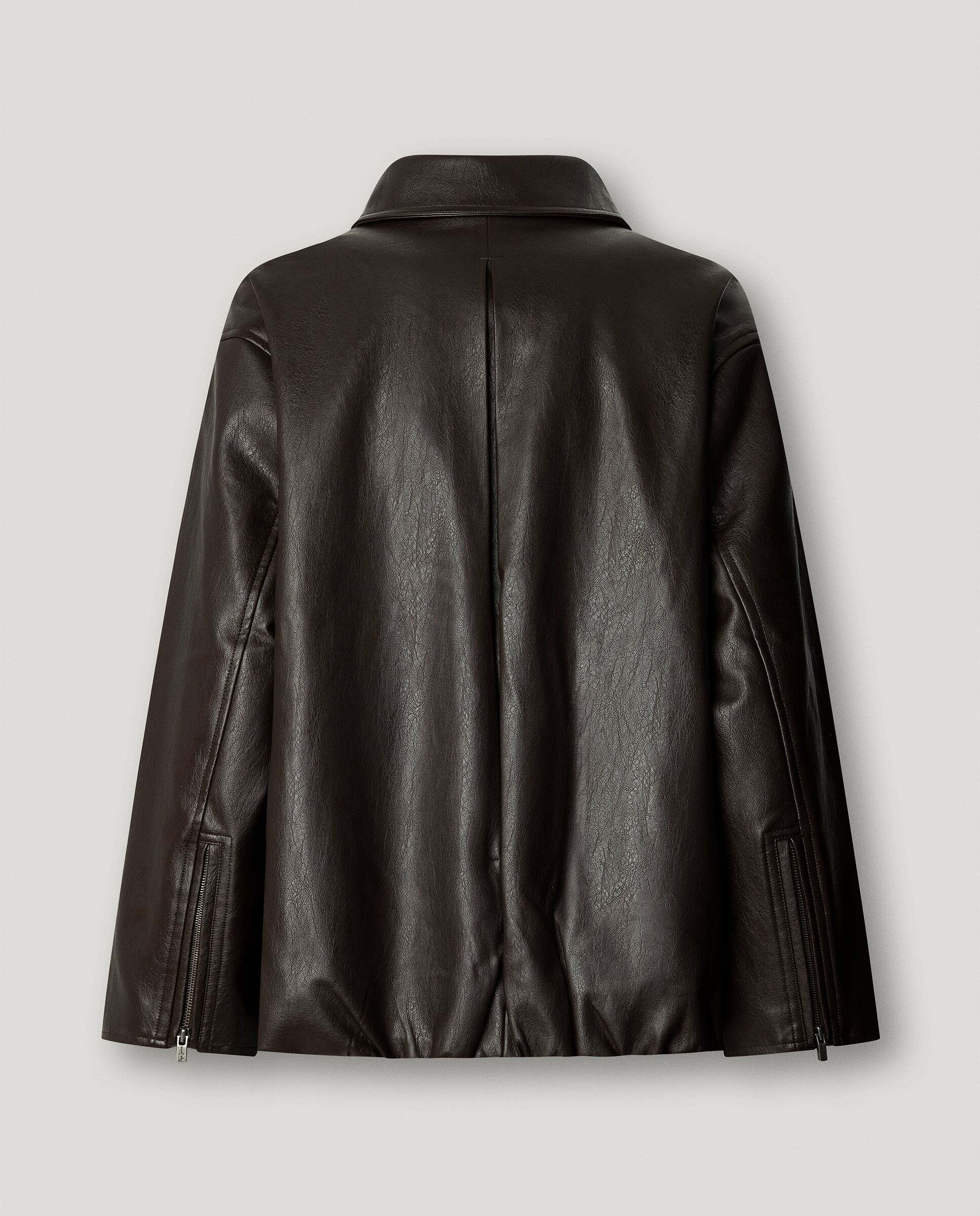 Cazadora de mujer efecto piel - Pepe Jeans - Marrón Marrón-5