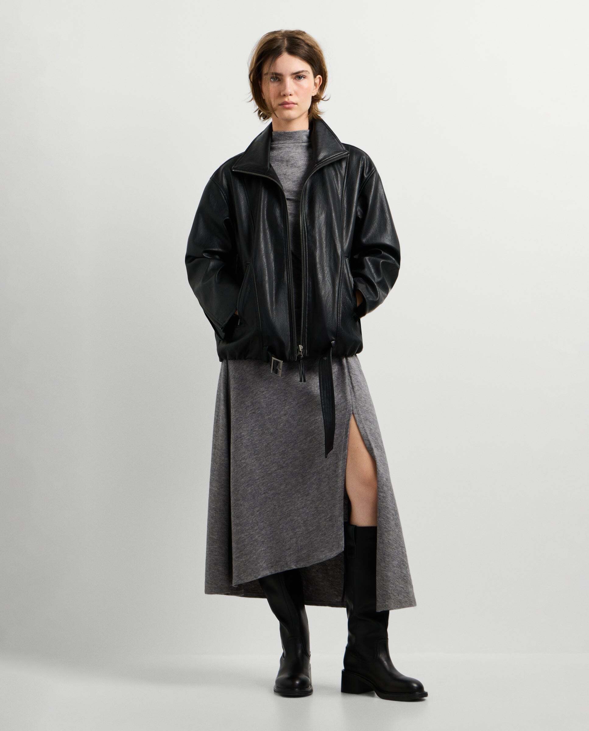 Cazadora de mujer efecto piel - Pepe Jeans - Negro Negro-2