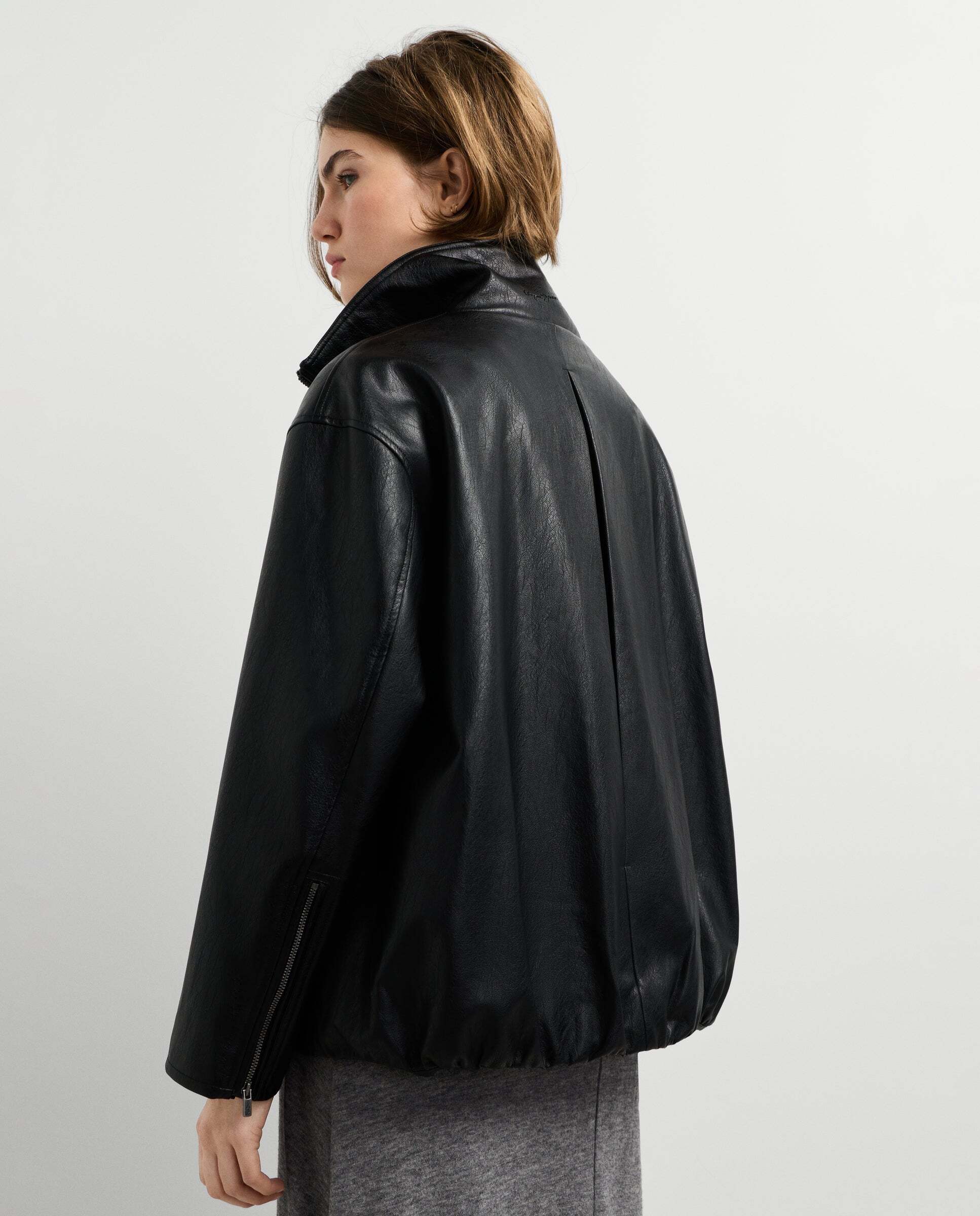 Cazadora de mujer efecto piel - Pepe Jeans - Negro Negro-3