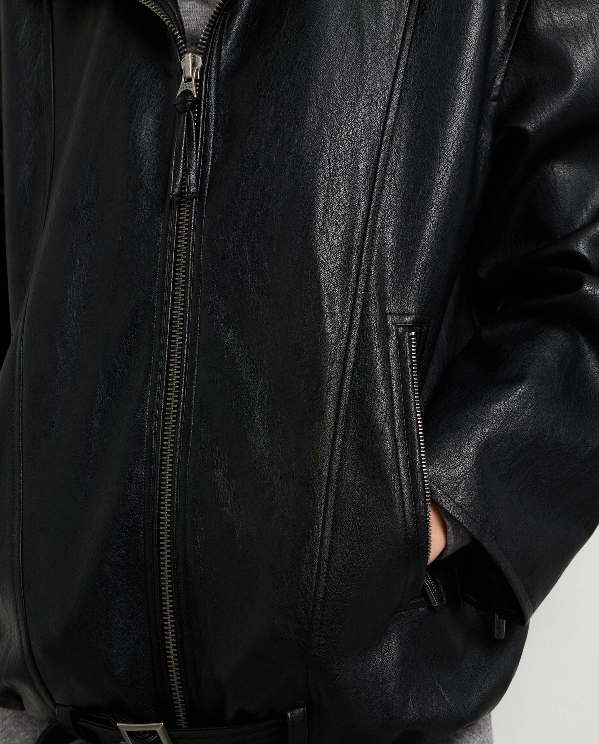 Cazadora de mujer efecto piel - Pepe Jeans - Negro Negro-4
