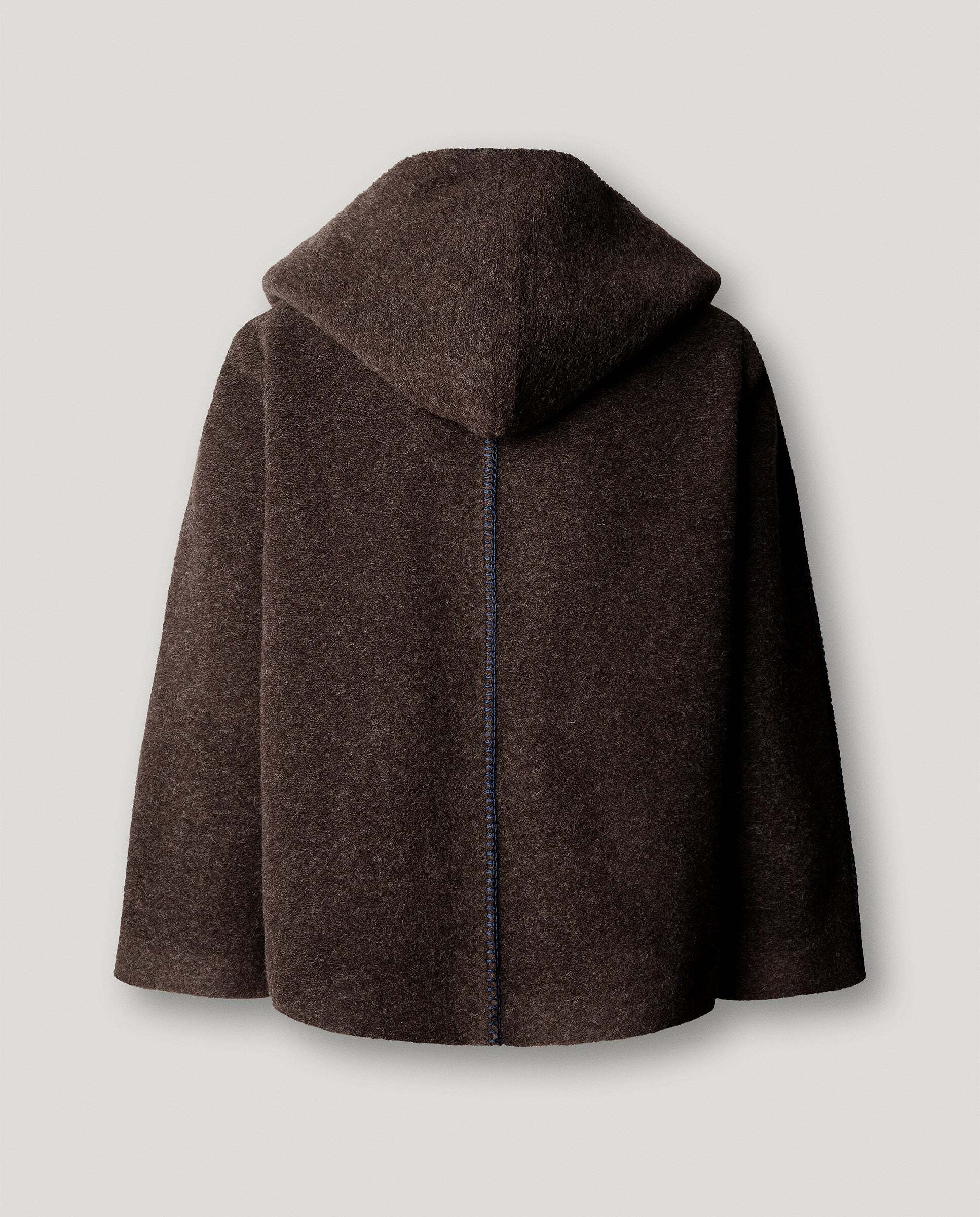 Chaqueta de mujer boucle capucha con lana - Pepe Jeans - Marrón Marrón-7