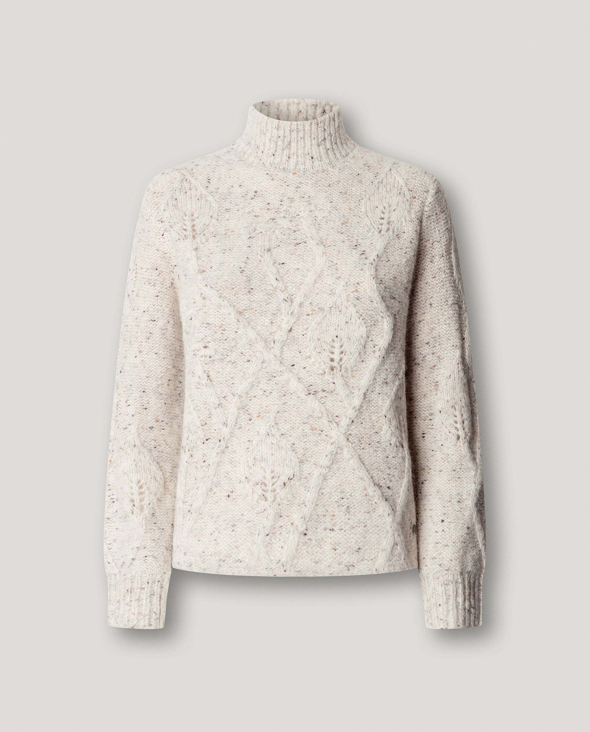 Jersey de mujer trenzado cuello alto - Pepe Jeans - Blanco Blanco-6