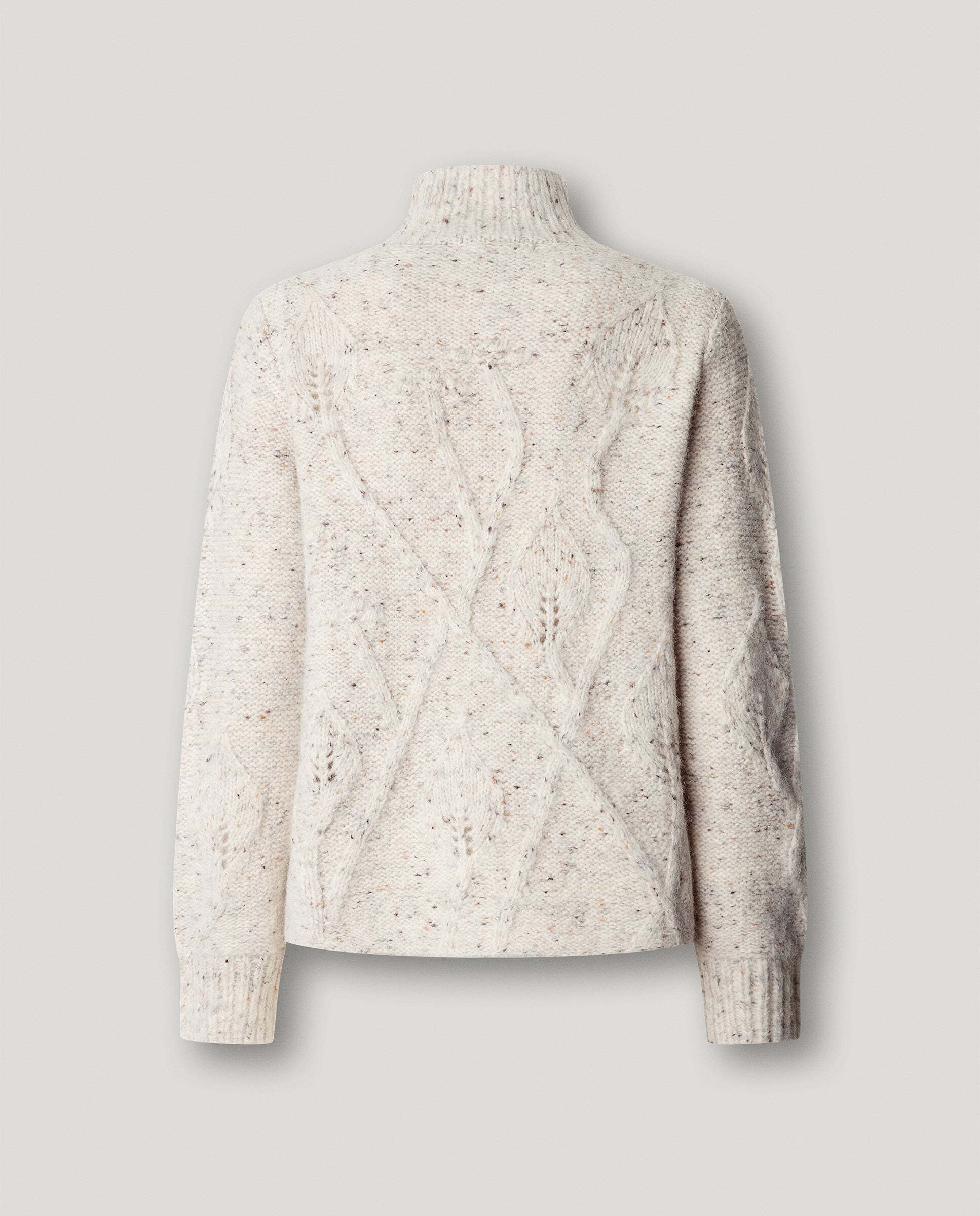Jersey de mujer trenzado cuello alto - Pepe Jeans - Blanco Blanco-4