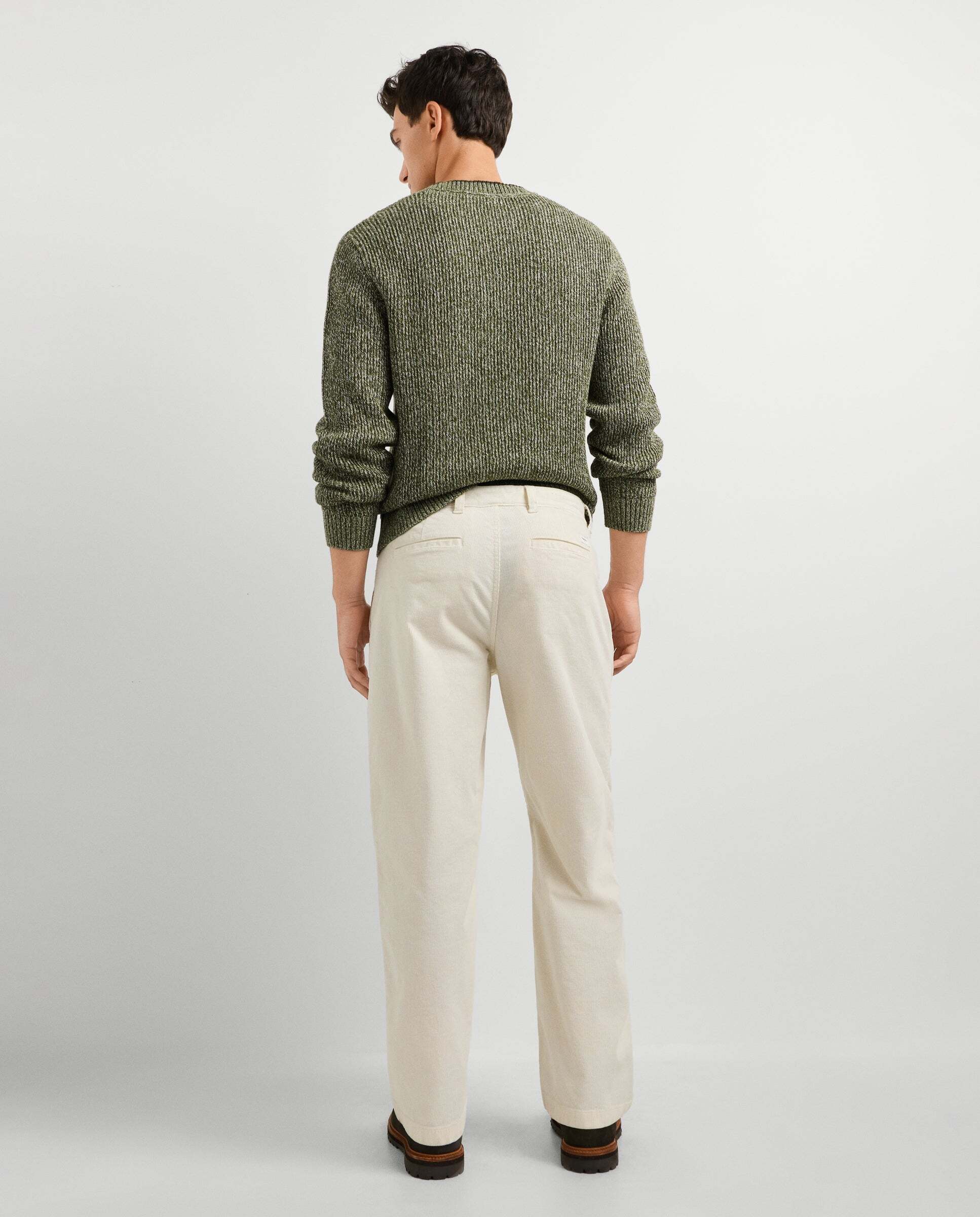Pantalón de hombre chino pana fit relaxed - Pepe Jeans - Blanco Blanco-3